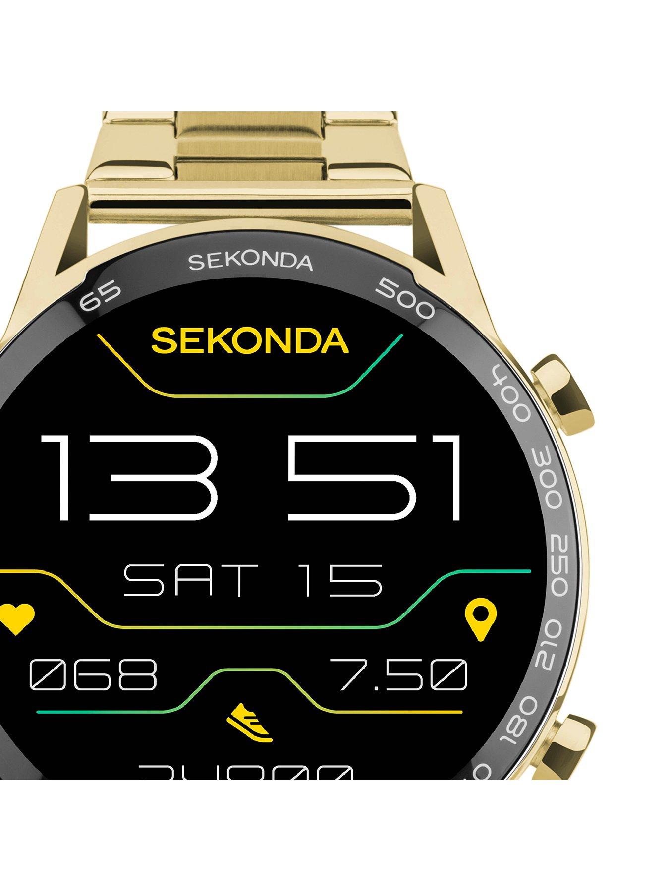 Image 2 of 6 of Sekonda Mens Active Plus Gold Stainless Steel Bracelet Smartwatch