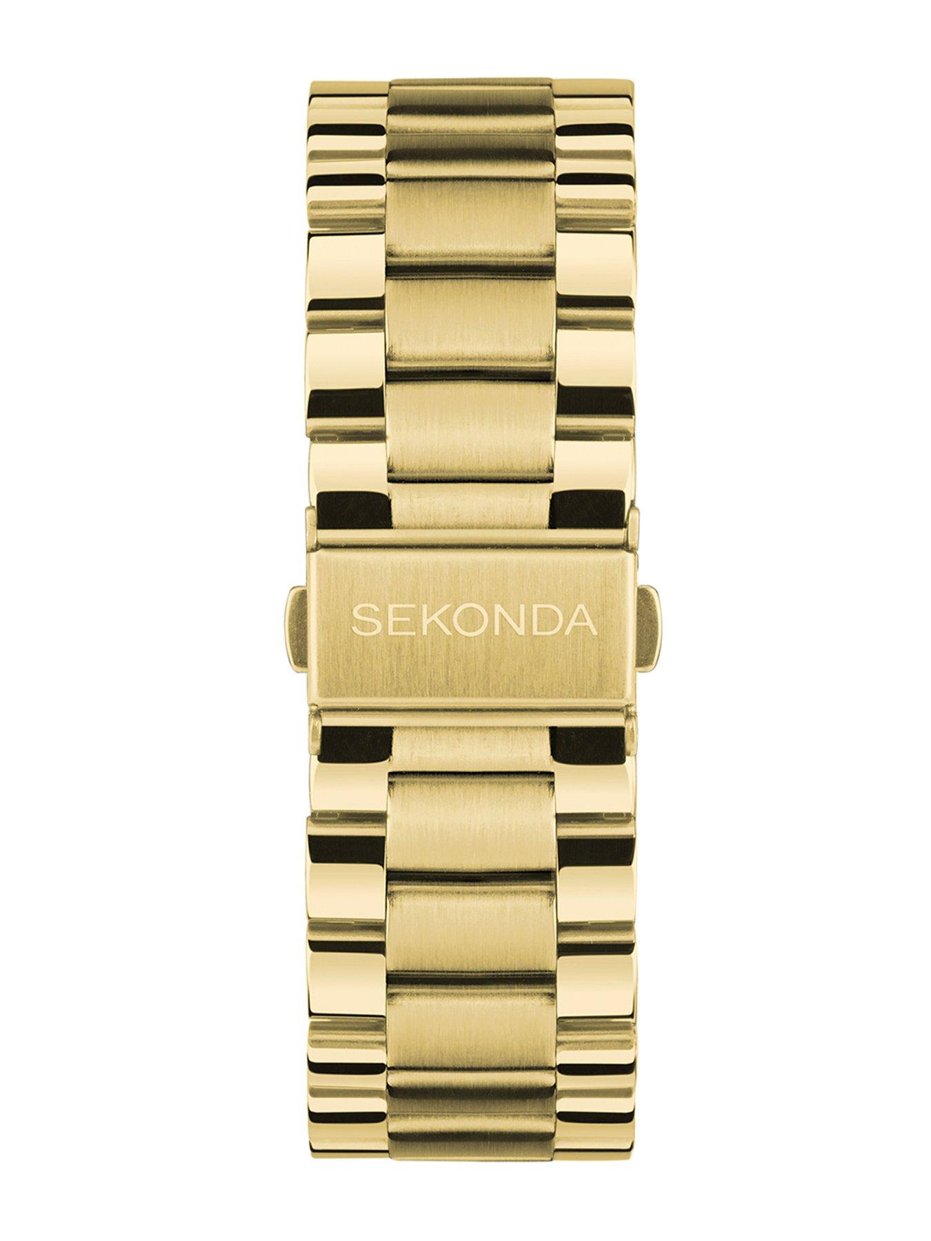 Image 5 of 6 of Sekonda Mens Active Plus Gold Stainless Steel Bracelet Smartwatch
