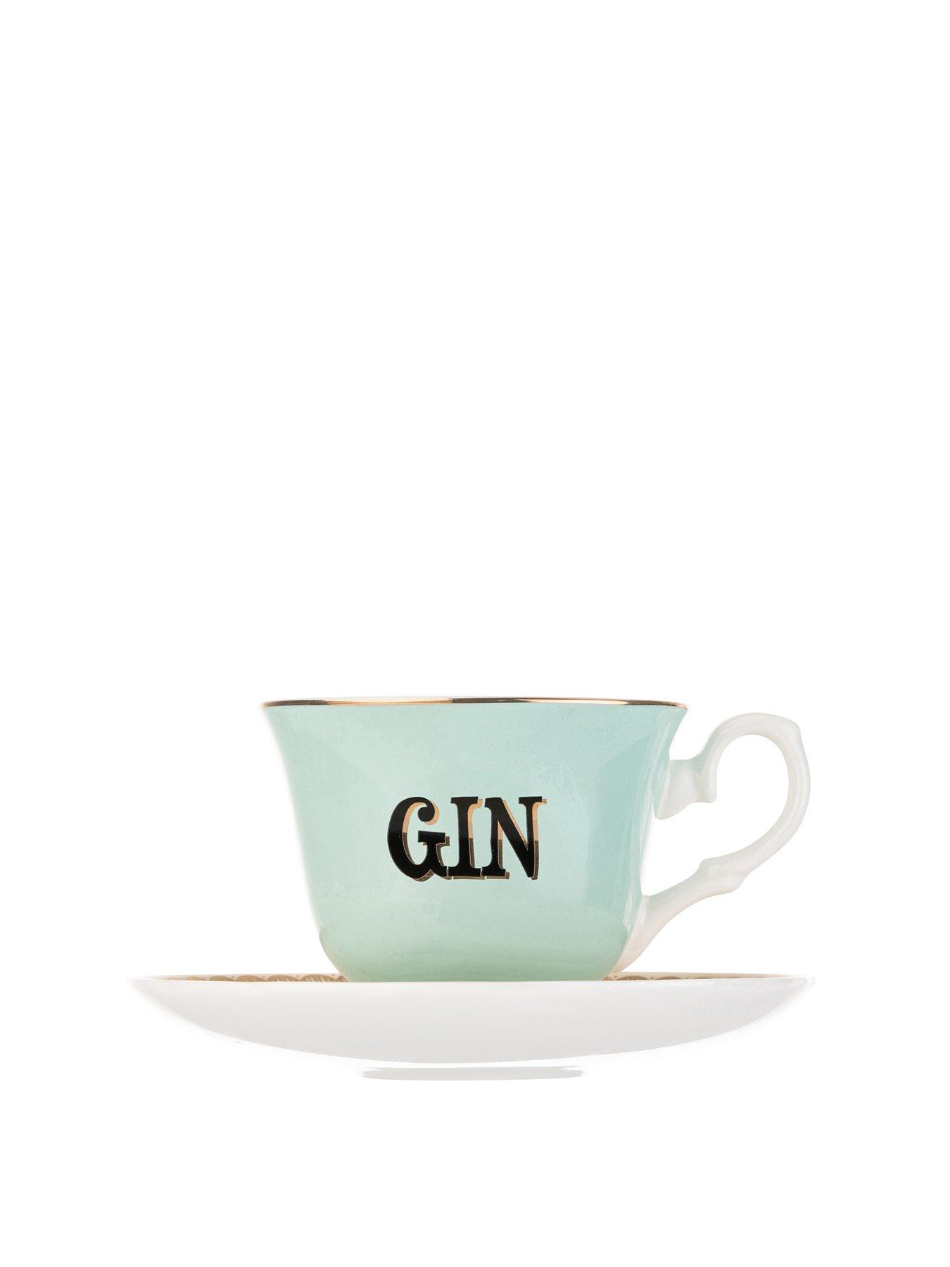 undefined Boozy Gin Teacup and Saucer