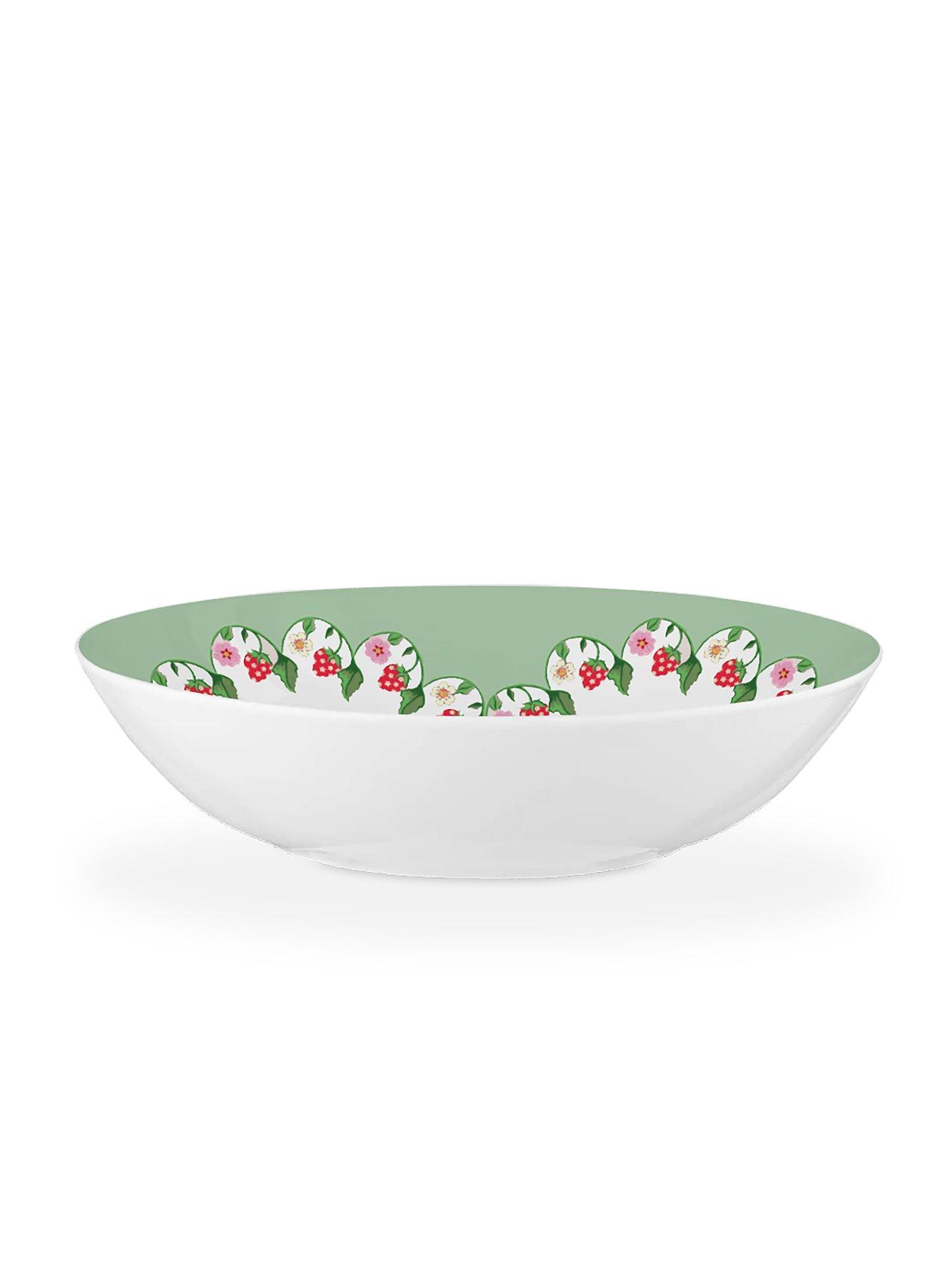 Product photograph of Cath Kidston Strawberry Melamine Serving Bowl from very.co.uk