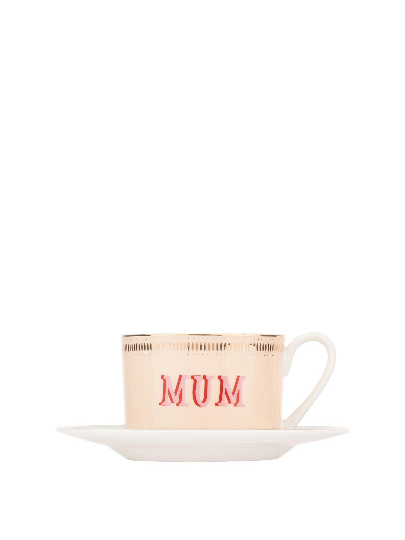 Product photograph of Yvonne Ellen Mum Teacup And Saucer from very.co.uk