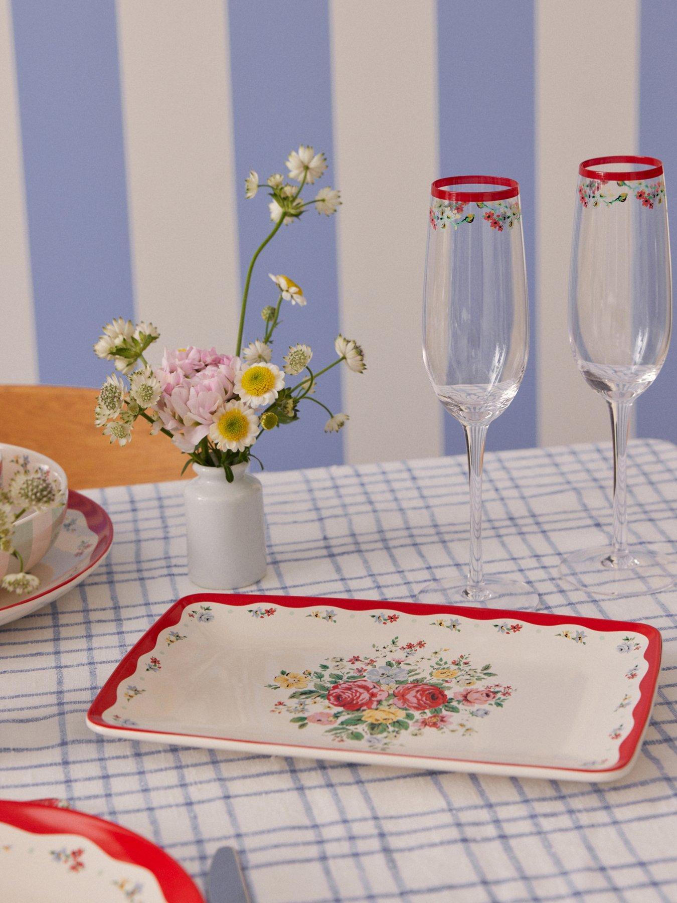 Product photograph of Cath Kidston Feels Like Home Rectangular Platter from very.co.uk
