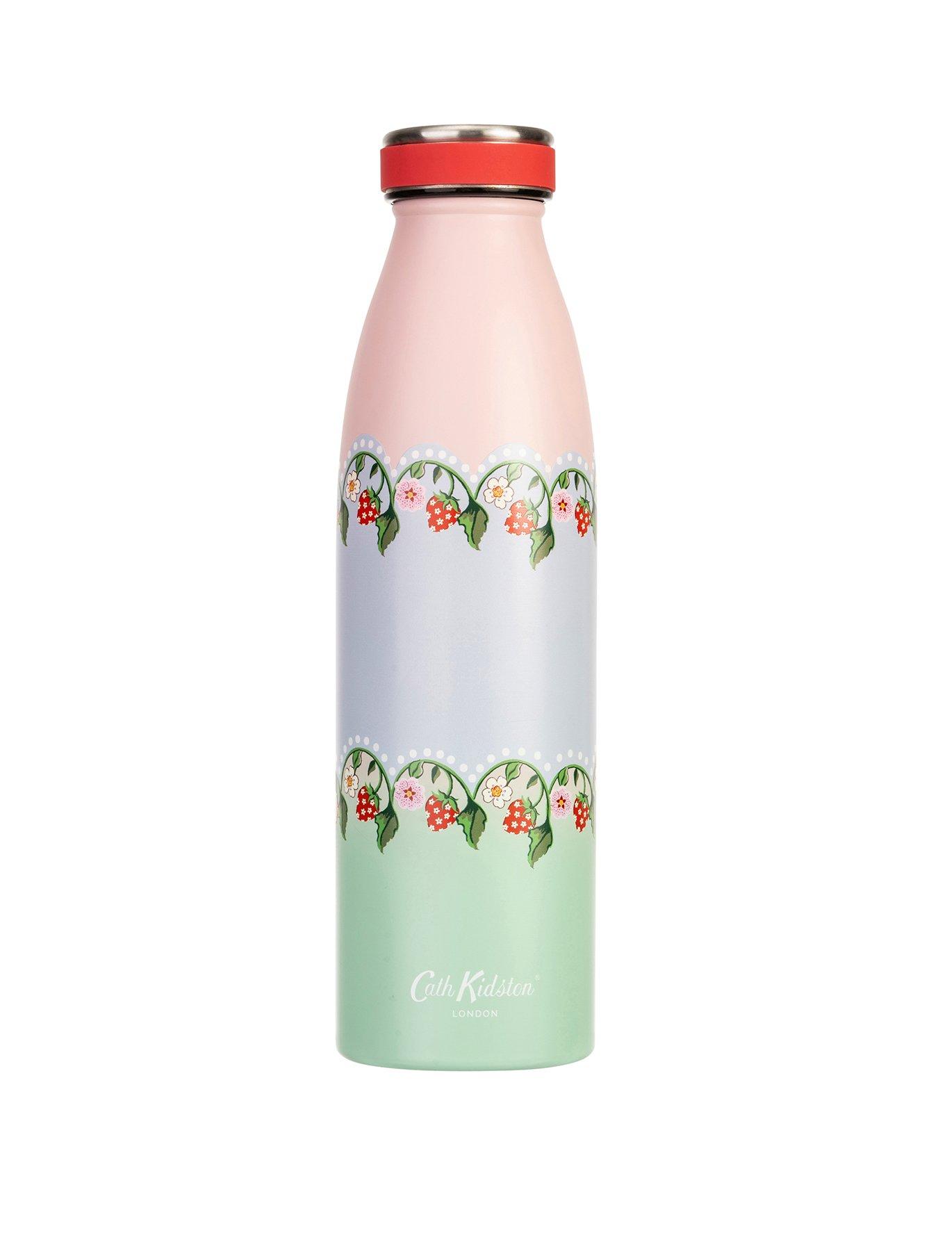 Product photograph of Cath Kidston Strawberry Stainless Steel Water Bottle from very.co.uk