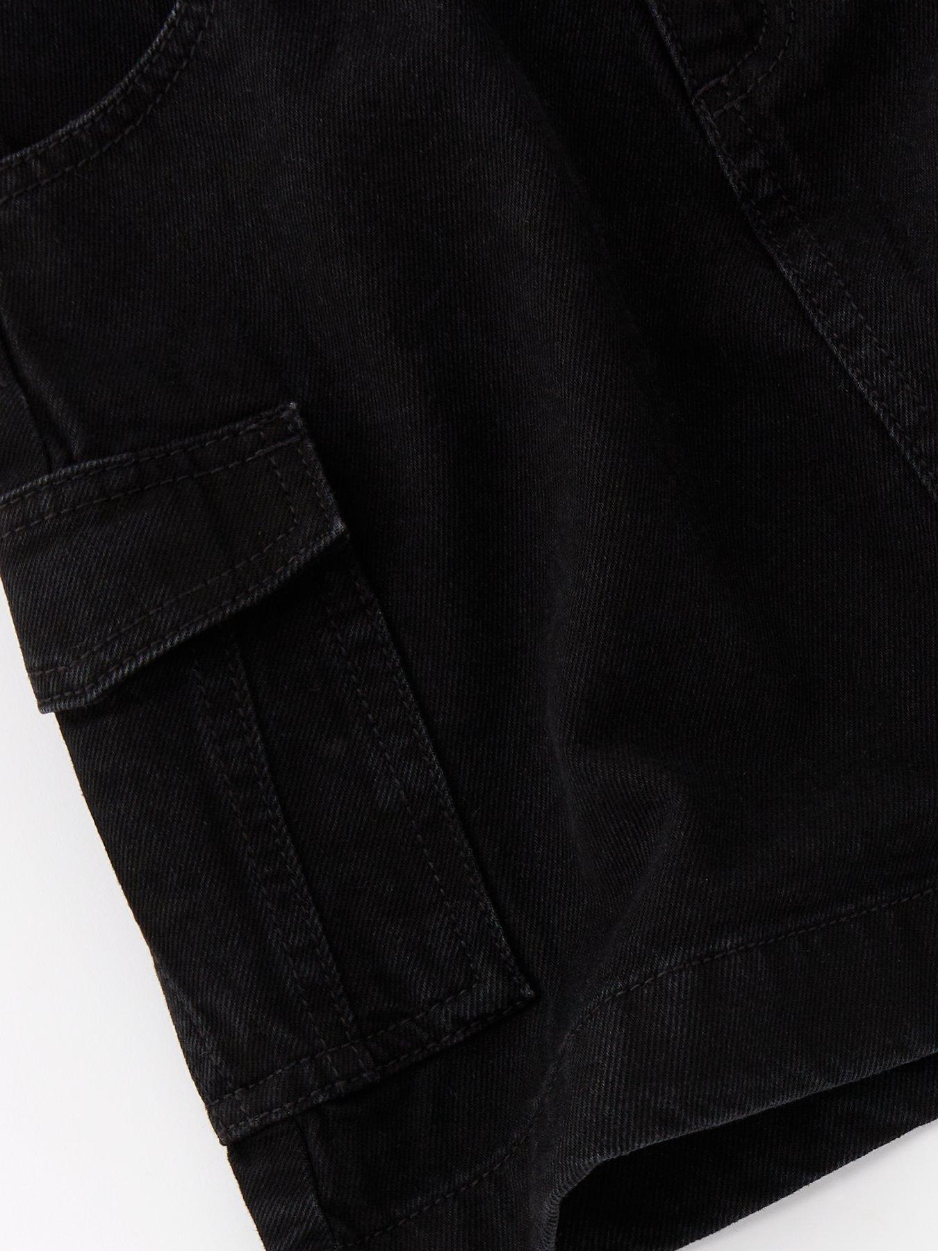 Image 4 of 4 of V by Very Girls Cargo Mini Skirt - Black