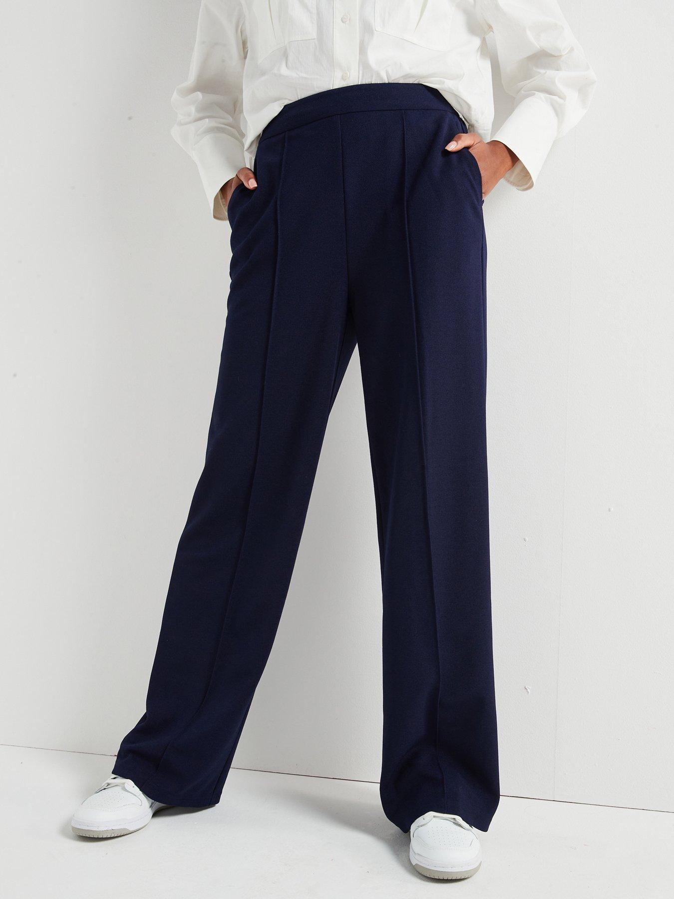 Womens Navy Trousers Blue Trousers Very