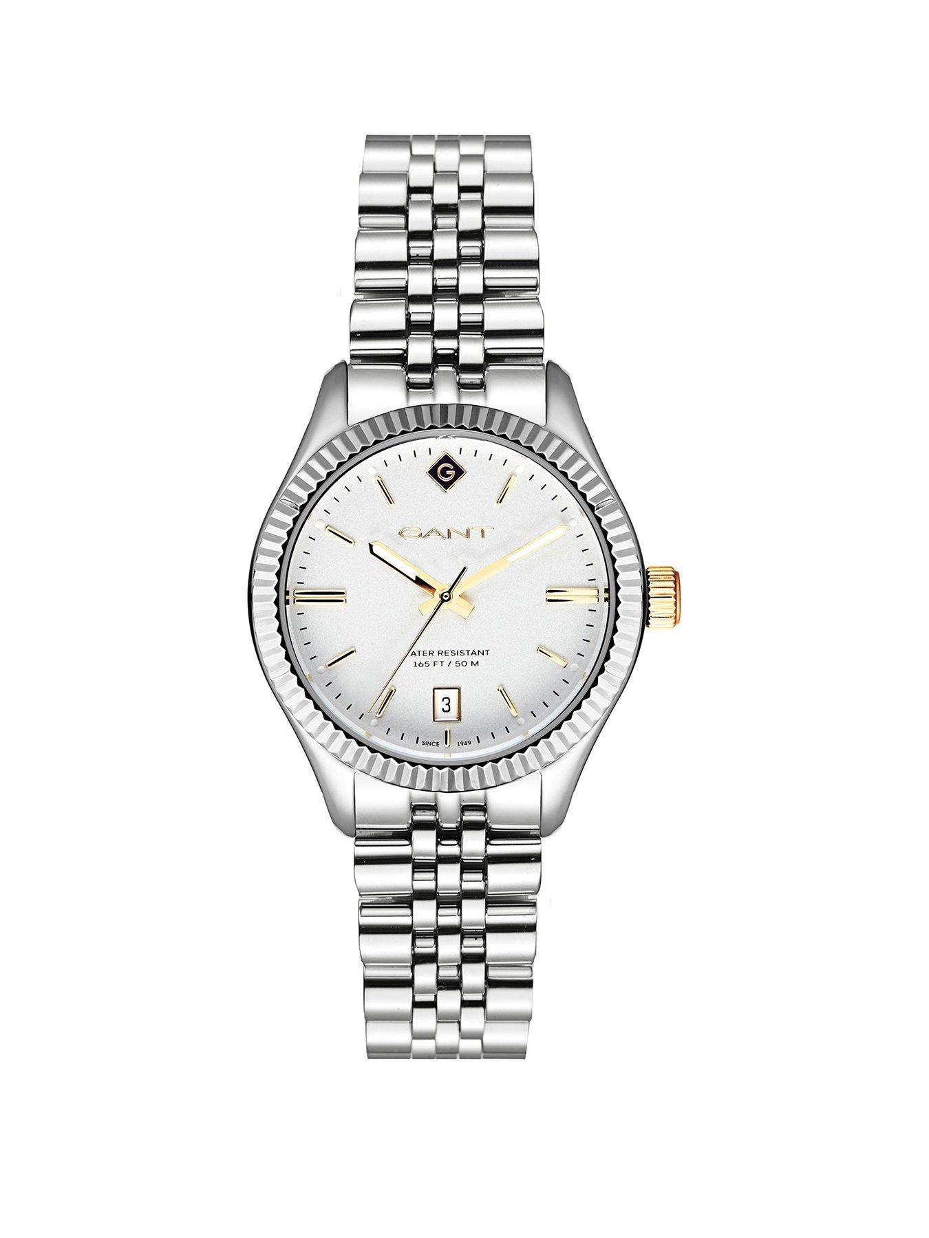 gant-sussex-34mm-white-silver