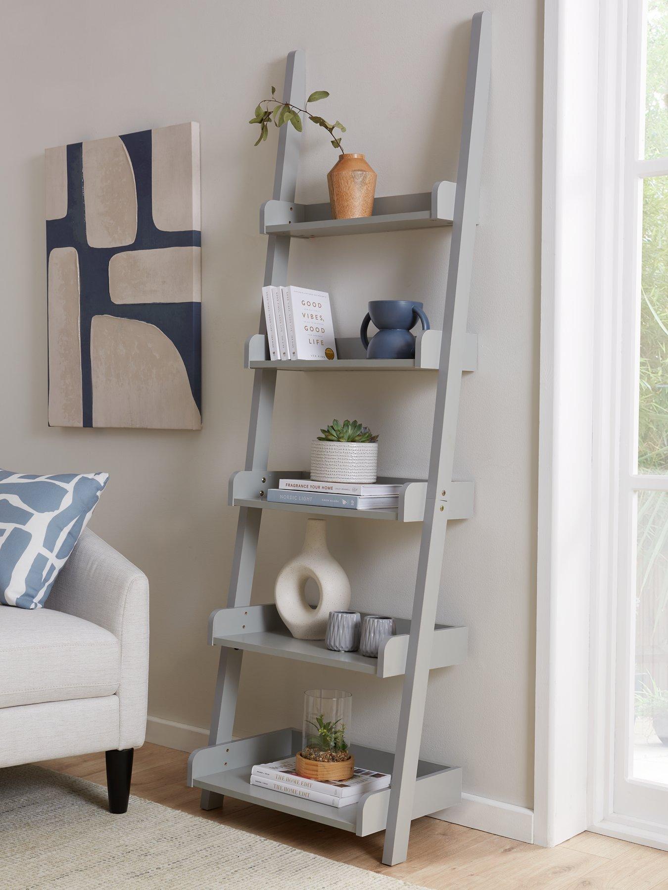 Product photograph of Very Home Rebel Ladder Shelf - Grey - Fsc Certified from very.co.uk