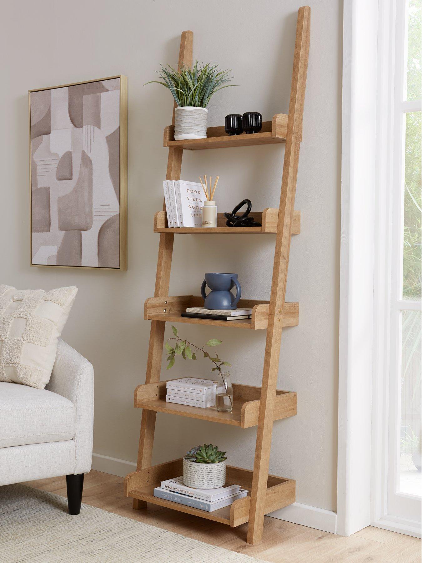 Product photograph of Very Home Rebel Ladder Shelf - Oak - Fsc Certified from very.co.uk