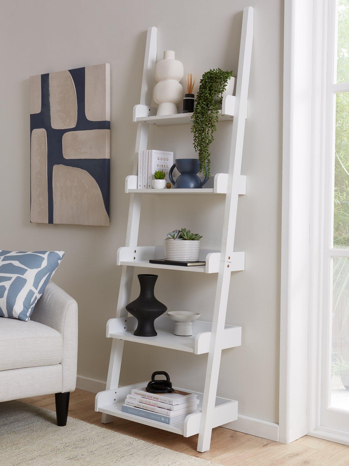 Product photograph of Very Home Rebel Ladder Shelf - White - Fsc Certified from very.co.uk