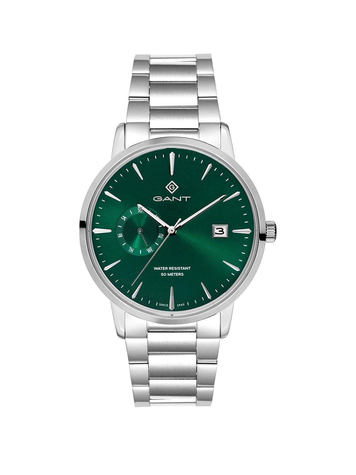 Product photograph of Gant East Hill - 43mm - Green Sunray Dial from very.co.uk