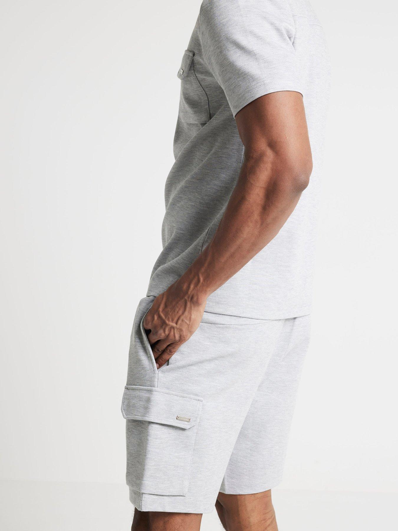 Pale Rose Mineral Wash Cargo Pocket Shorts