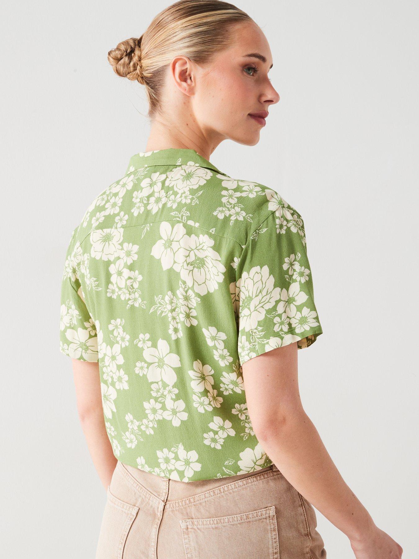 Mango Floral-print Shirt With Knot Detail | Very.co.uk