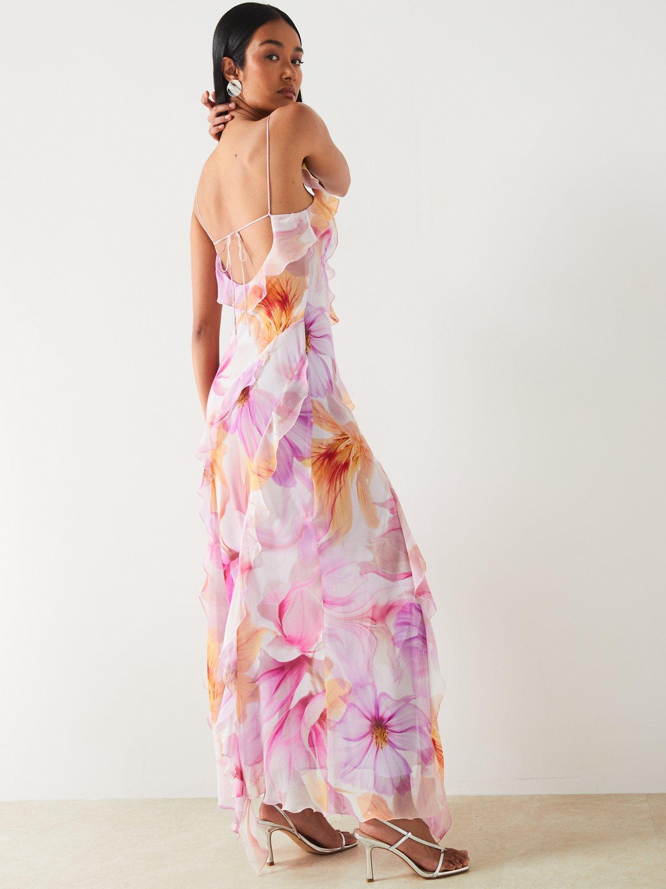 Mango floral dress hotsell