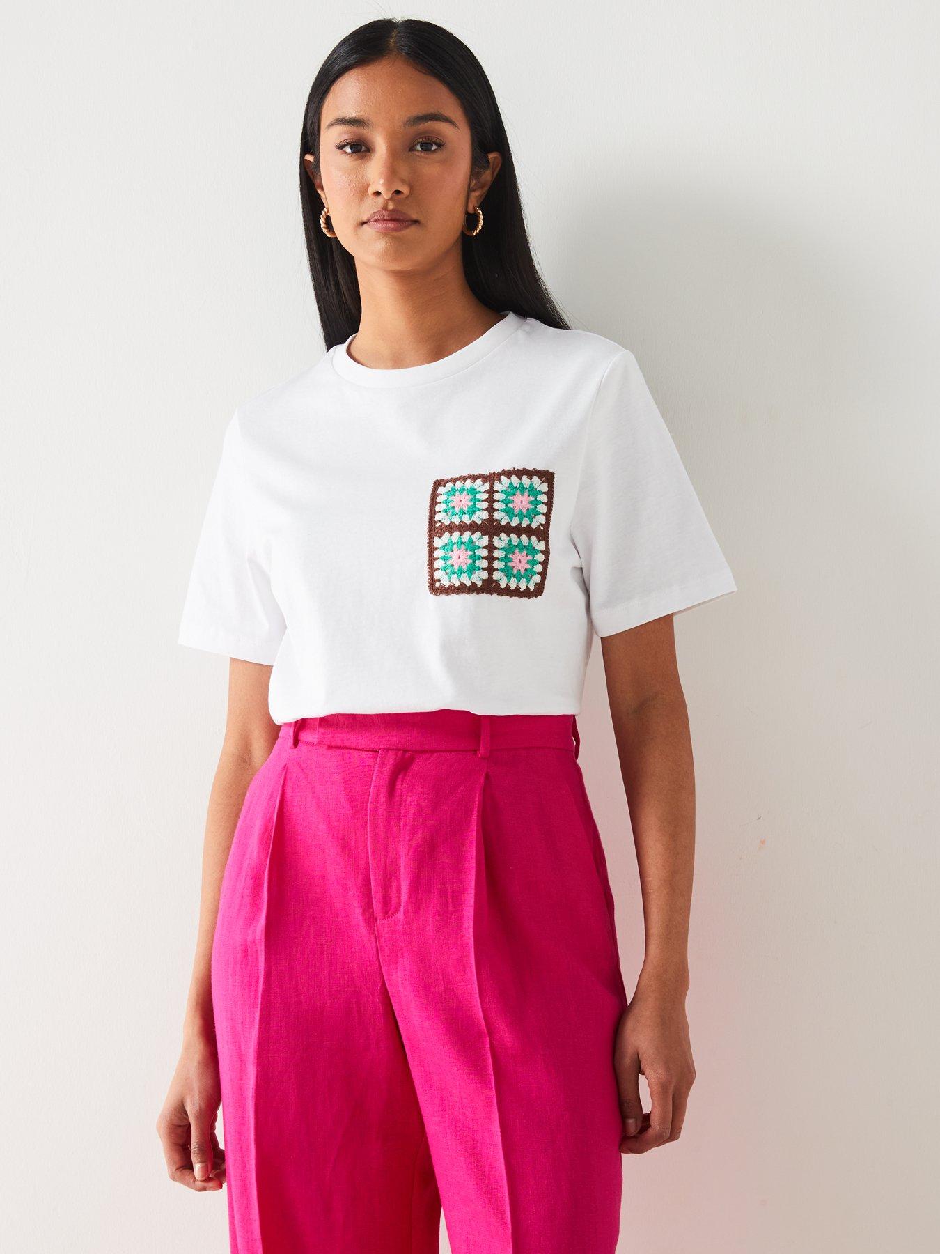 Image 5 of 6 of Mango Pink Wide Leg Trouser