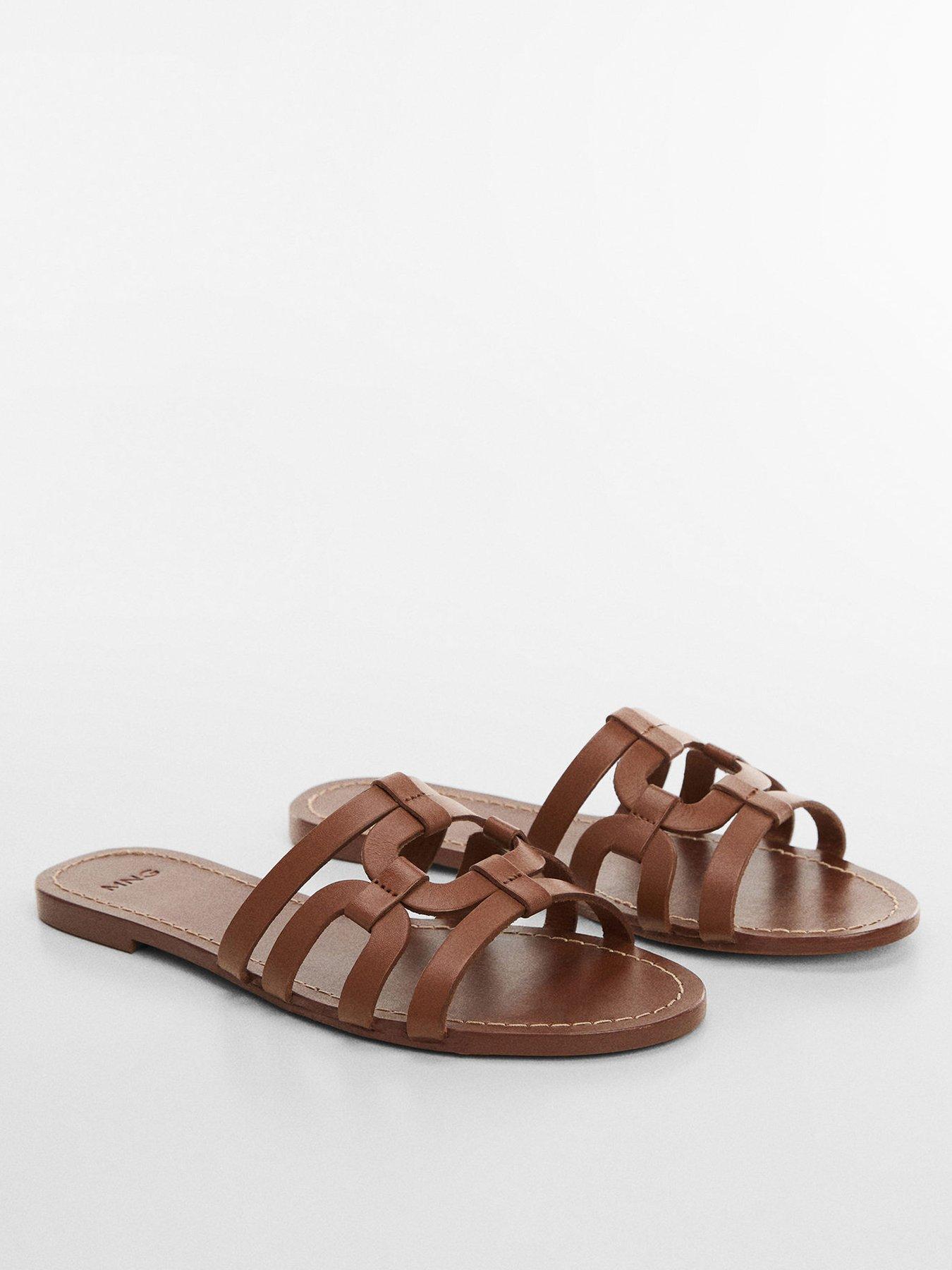 Mango Leather Straps Sandals | Very.co.uk