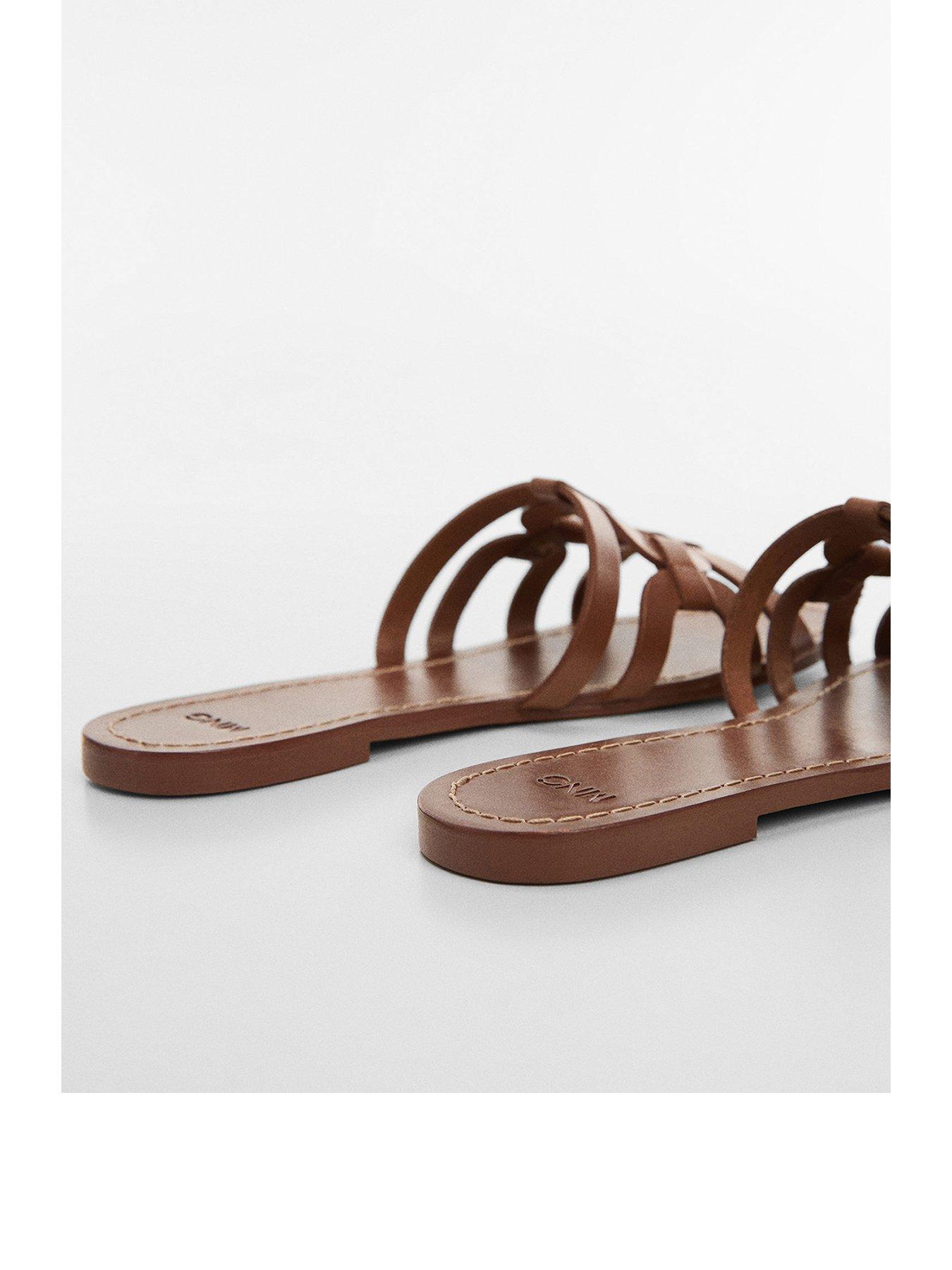Mango Leather Straps Sandals | Very.co.uk 