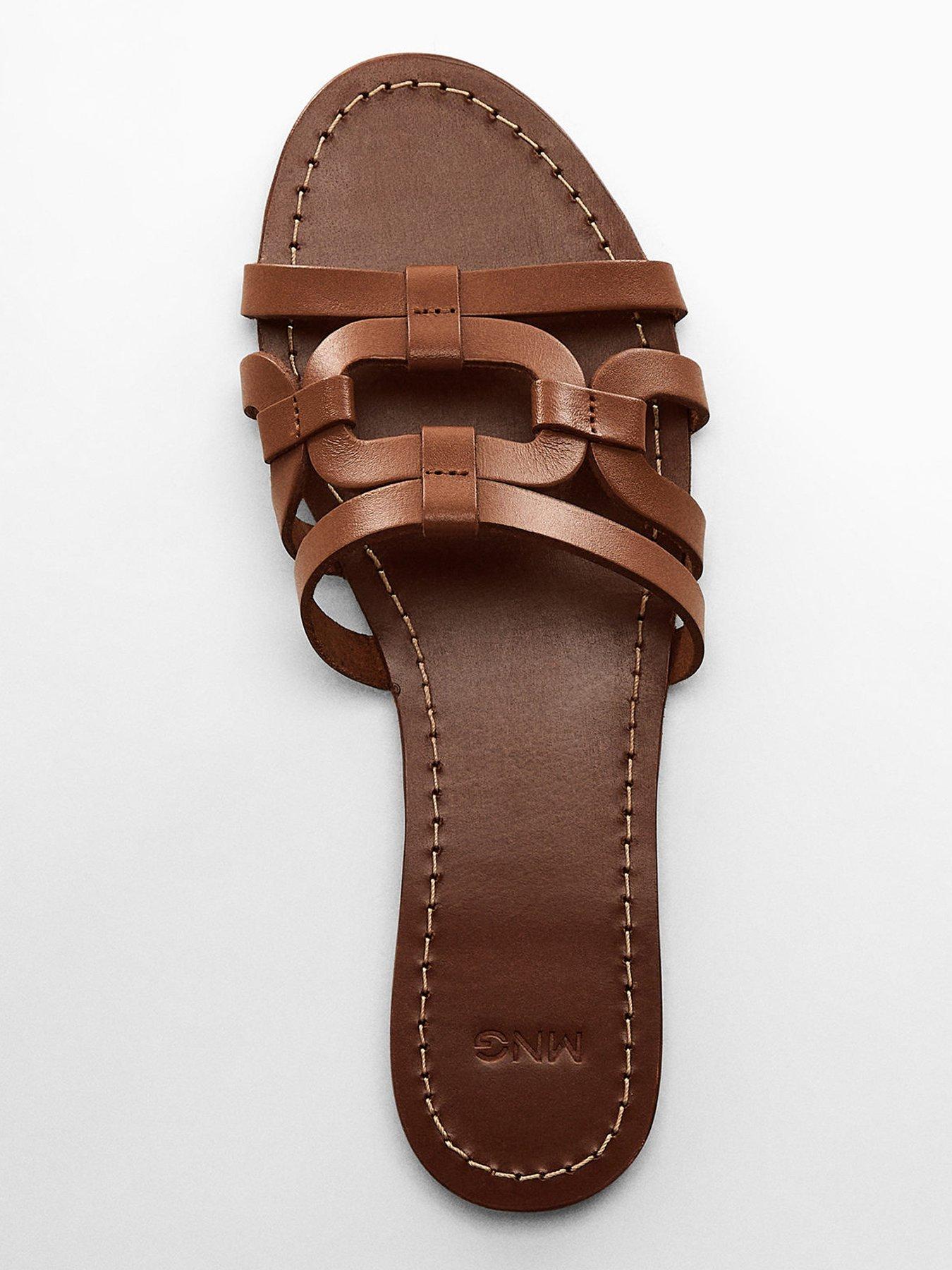 Mango Leather Straps Sandals | Very.co.uk 