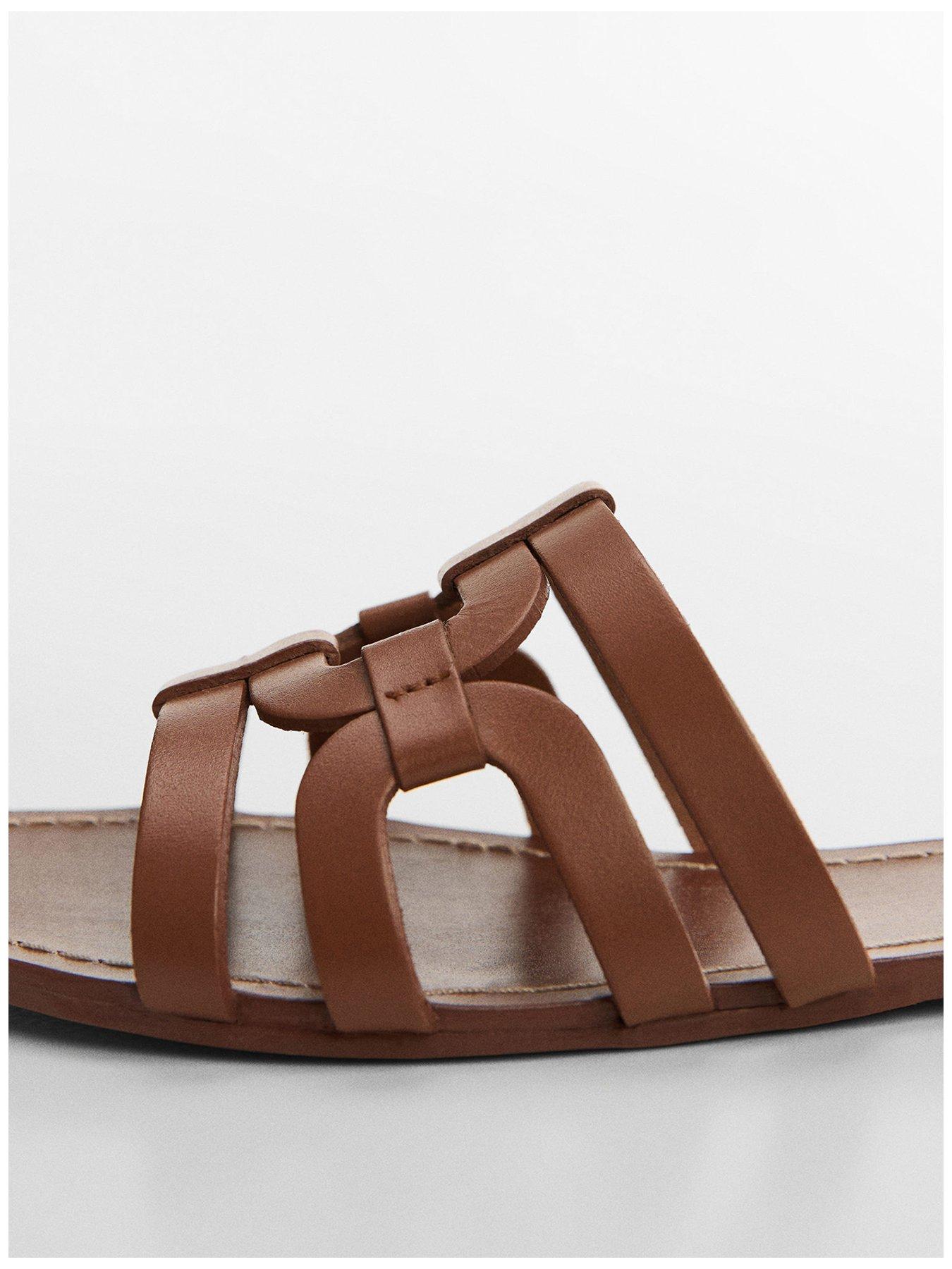 Mango Leather Straps Sandals | Very.co.uk 