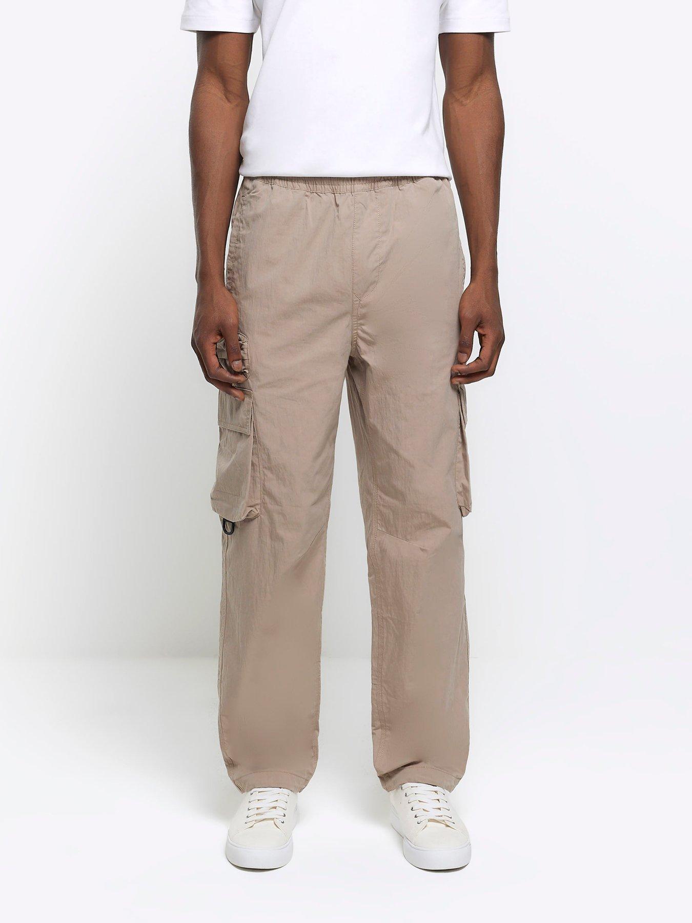 River Island Nebula Cargo Pants - Cream | Very.co.uk