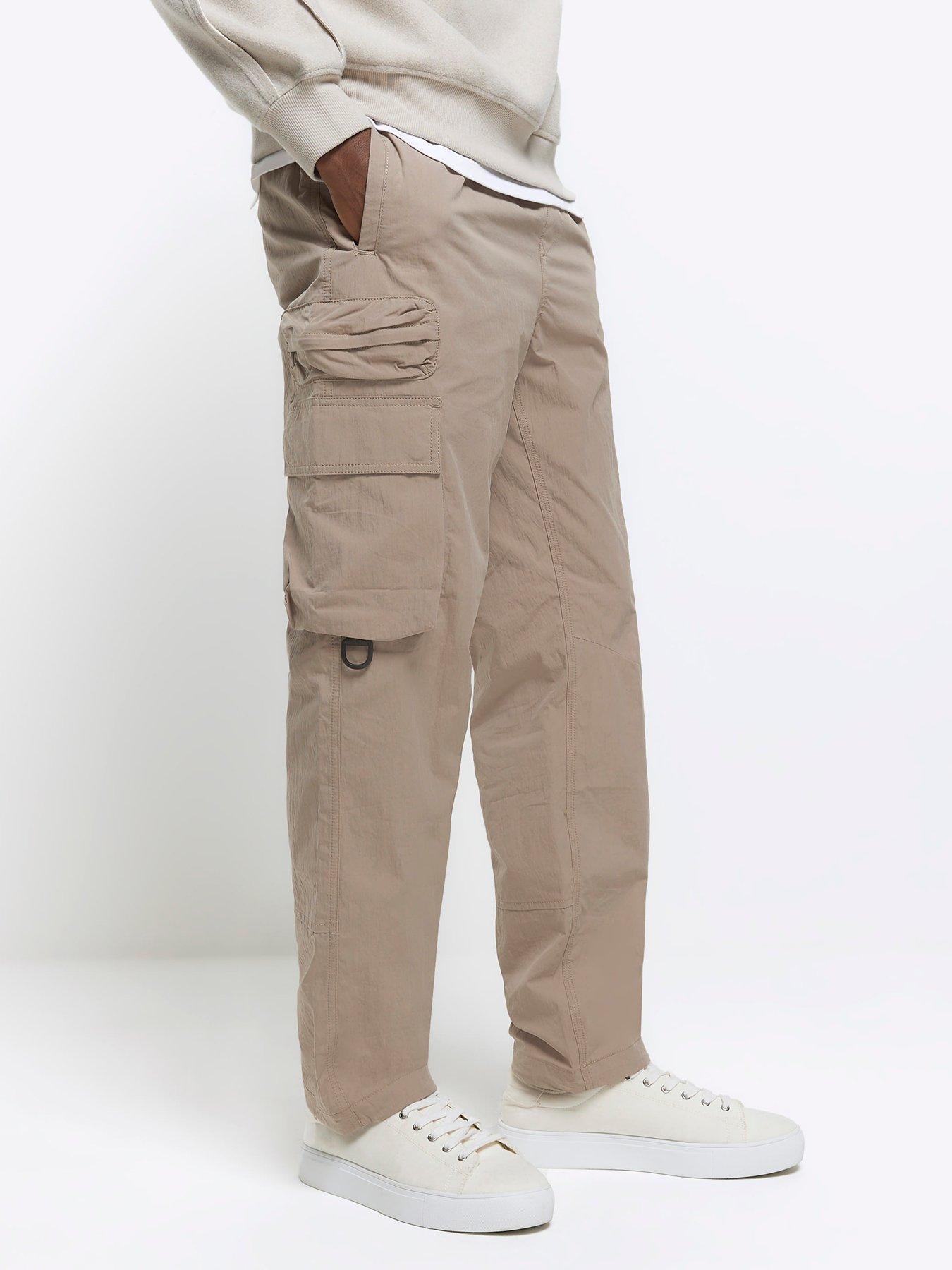 River Island Nebula Cargo Pants - Cream | Very.co.uk