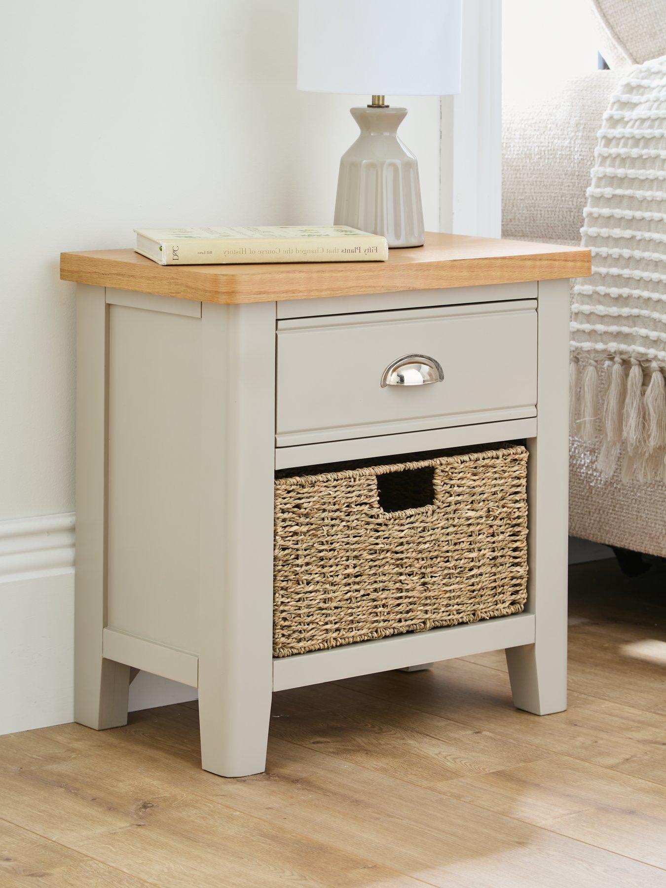 Very Home Malone Ready Assembled 1 Drawer, 1 Basket Sideboard - Contains Solid Wood