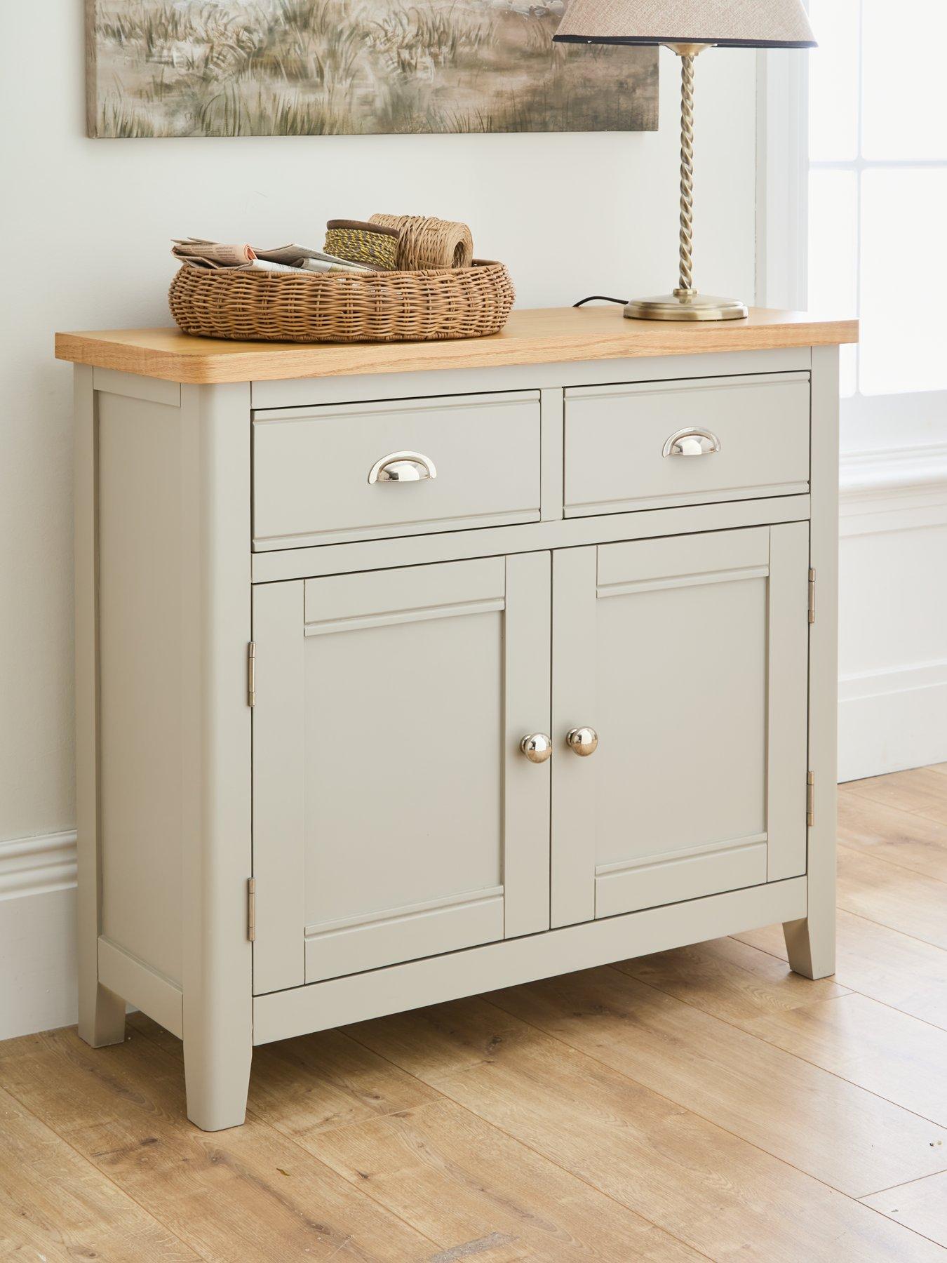 Very Home Malone Ready Assembled 2 Door, 2 Drawer Medium Sideboard - contains Solid Wood