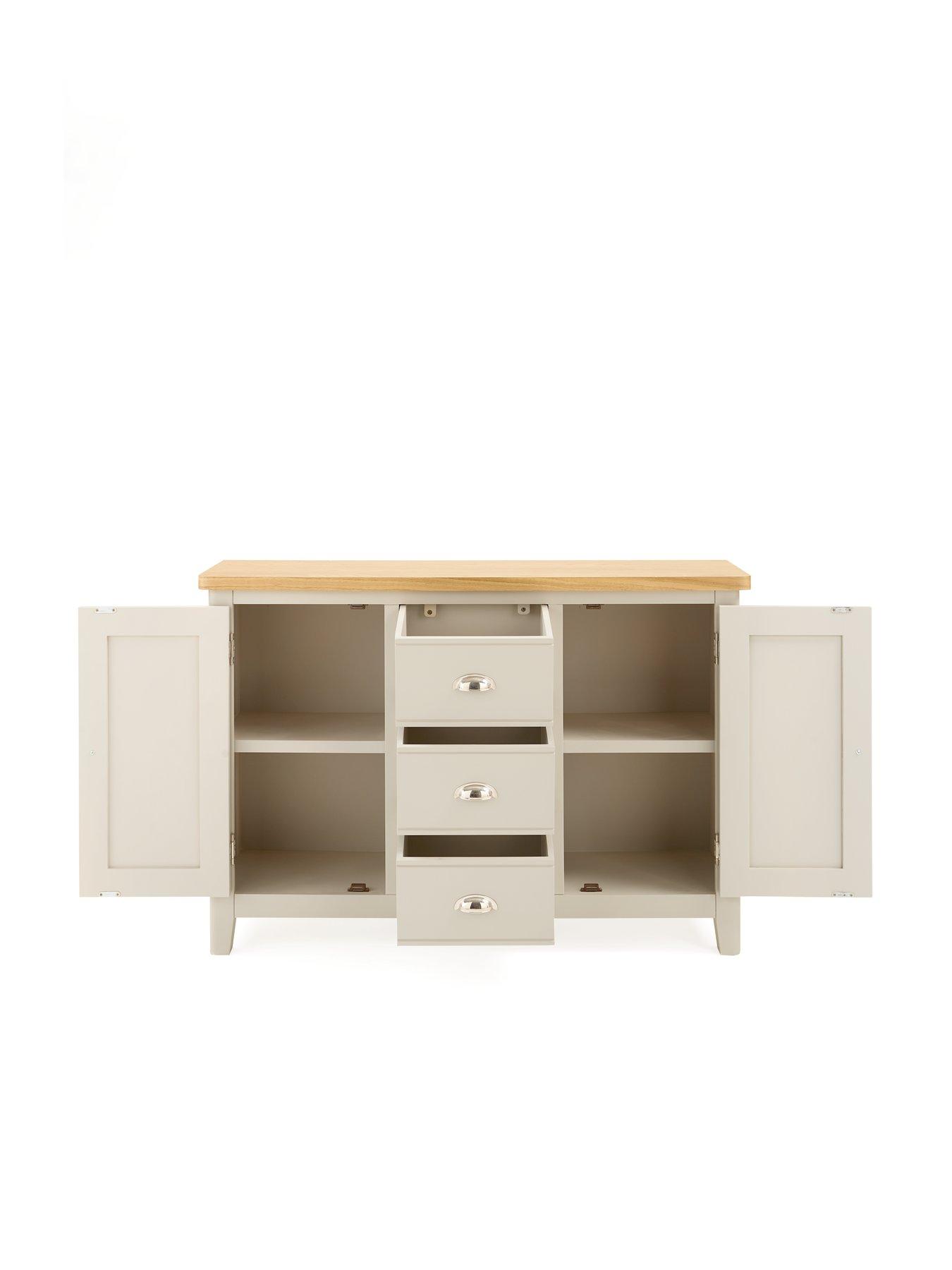 Image 4 of 7 of The Very Collection Malone Ready Assembled 2 Door, 2 Drawer Large Sideboard - contains Solid Wood