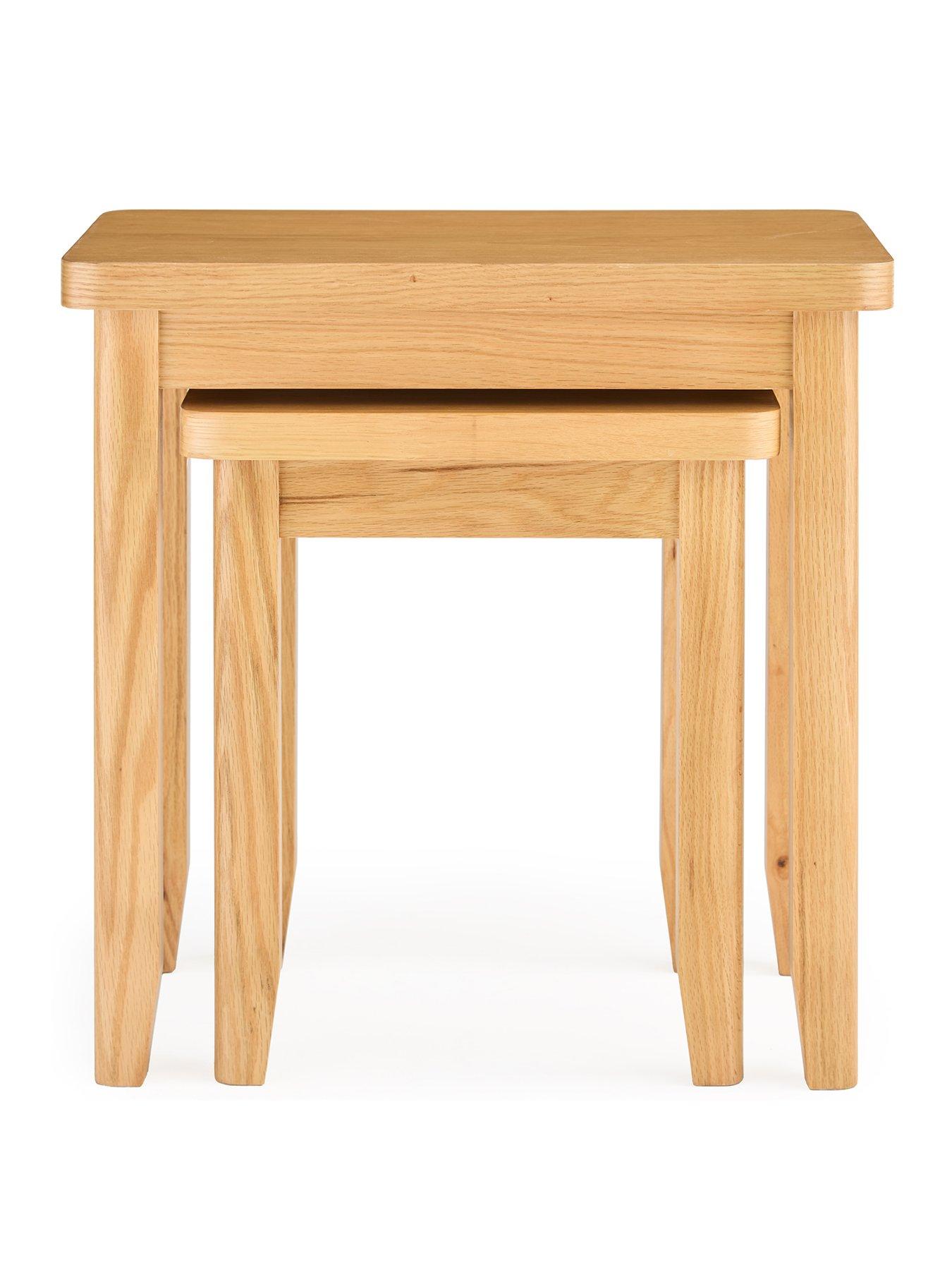Image 2 of 6 of Very Home Ashwin Ready Assembled&nbsp;Nest of 2 Tables&nbsp;- contains Solid Wood