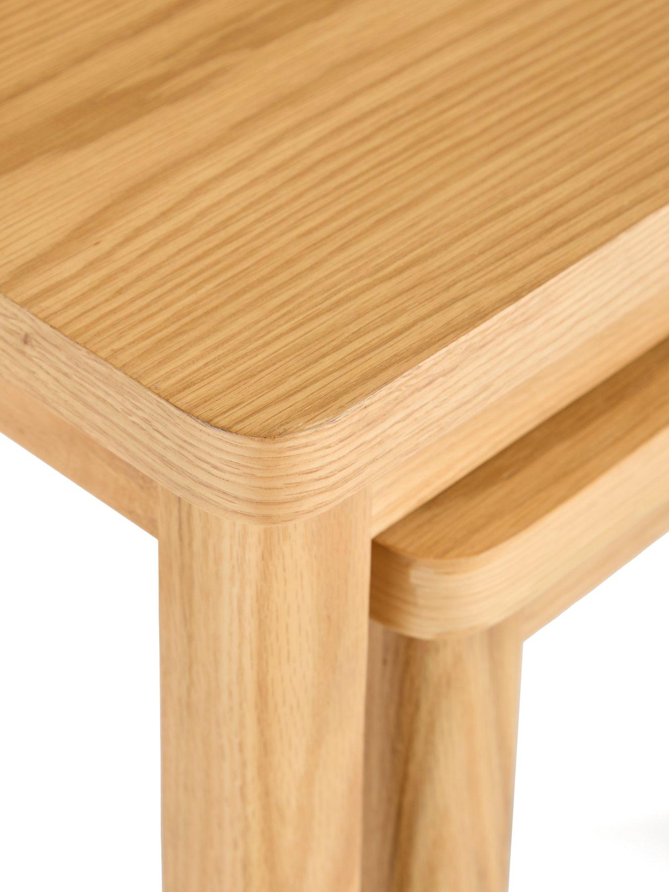 Image 5 of 6 of Very Home Ashwin Ready Assembled&nbsp;Nest of 2 Tables&nbsp;- contains Solid Wood