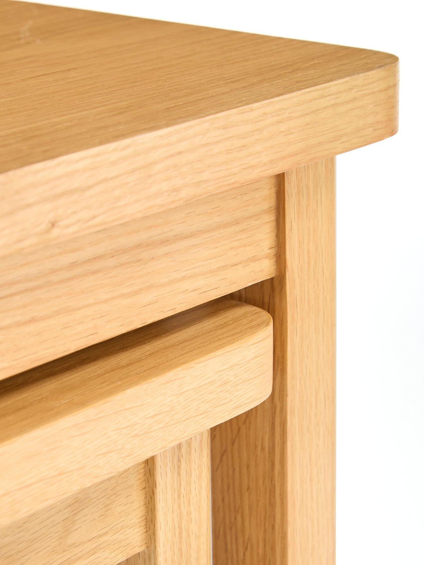 Image 6 of 6 of Very Home Ashwin Ready Assembled&nbsp;Nest of 2 Tables&nbsp;- contains Solid Wood