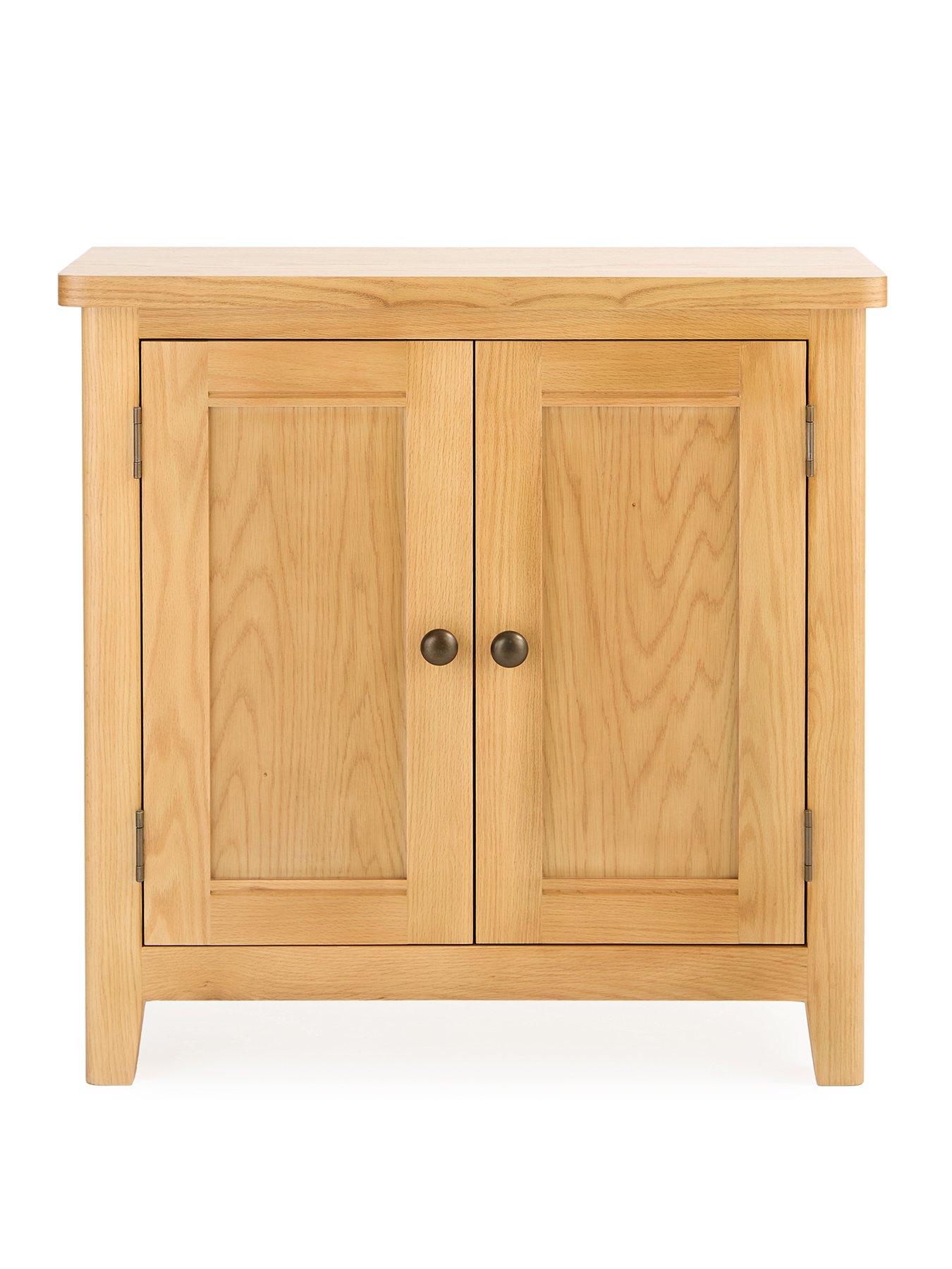 Image 2 of 7 of Very Home Ashwin Ready Assembled Small 2 Door&nbsp;Sideboard&nbsp;-&nbsp;contains Solid Wood