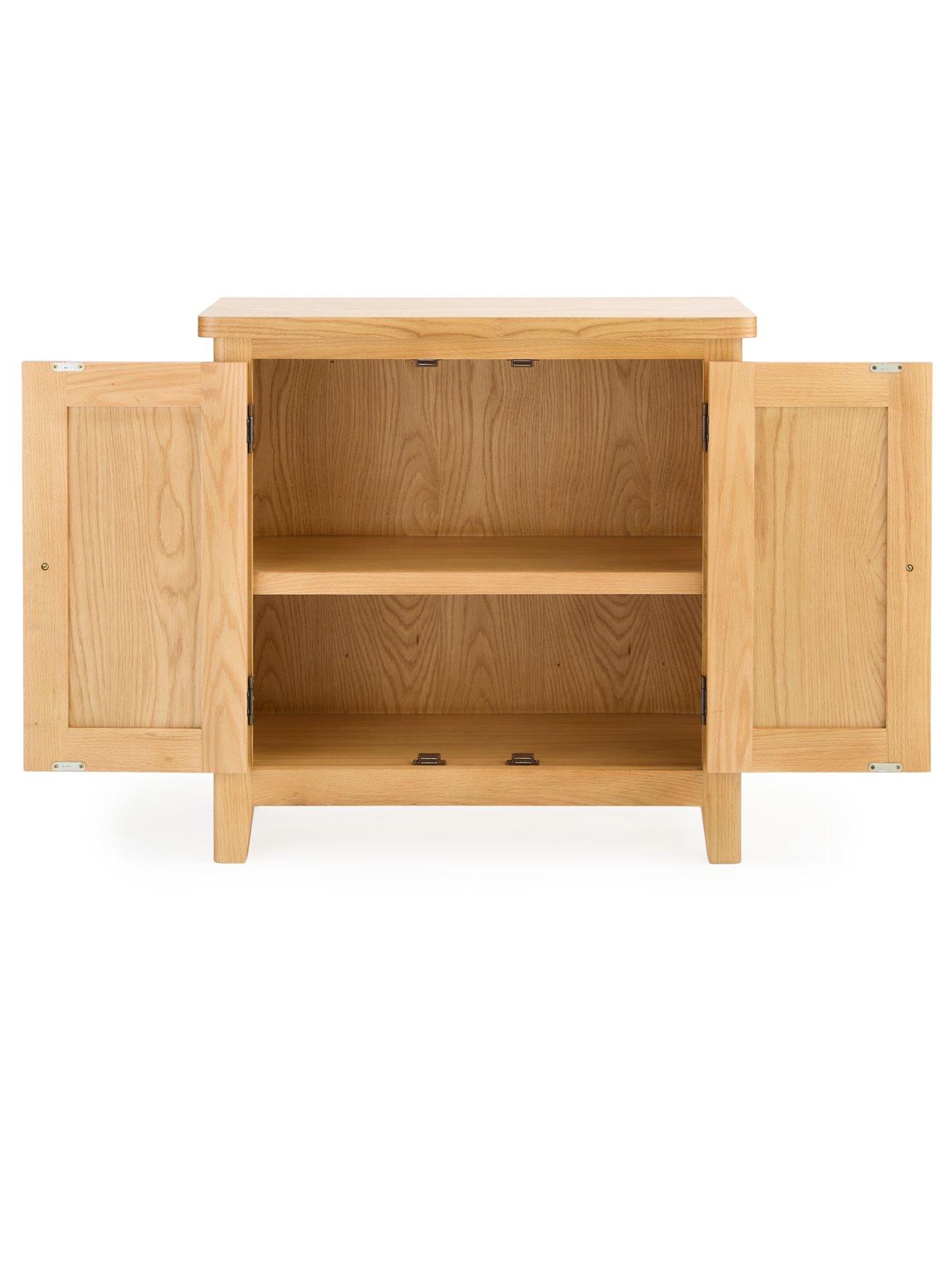 Image 4 of 7 of Very Home Ashwin Ready Assembled Small 2 Door&nbsp;Sideboard&nbsp;-&nbsp;contains Solid Wood