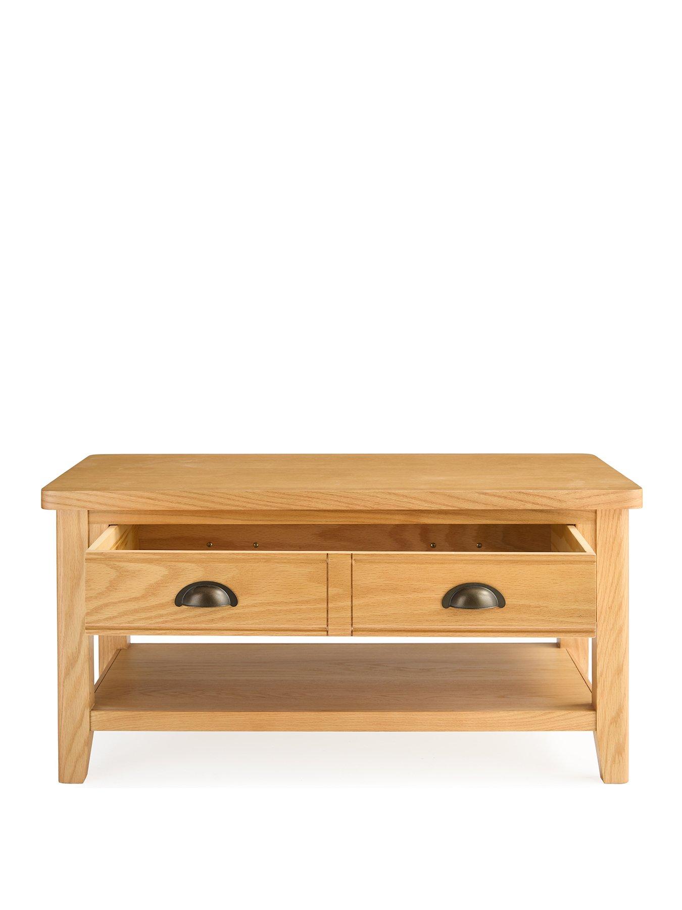 Image 2 of 5 of Very Home Ashwin Ready Assembled Large Coffee Table&nbsp;- contains Solid Wood