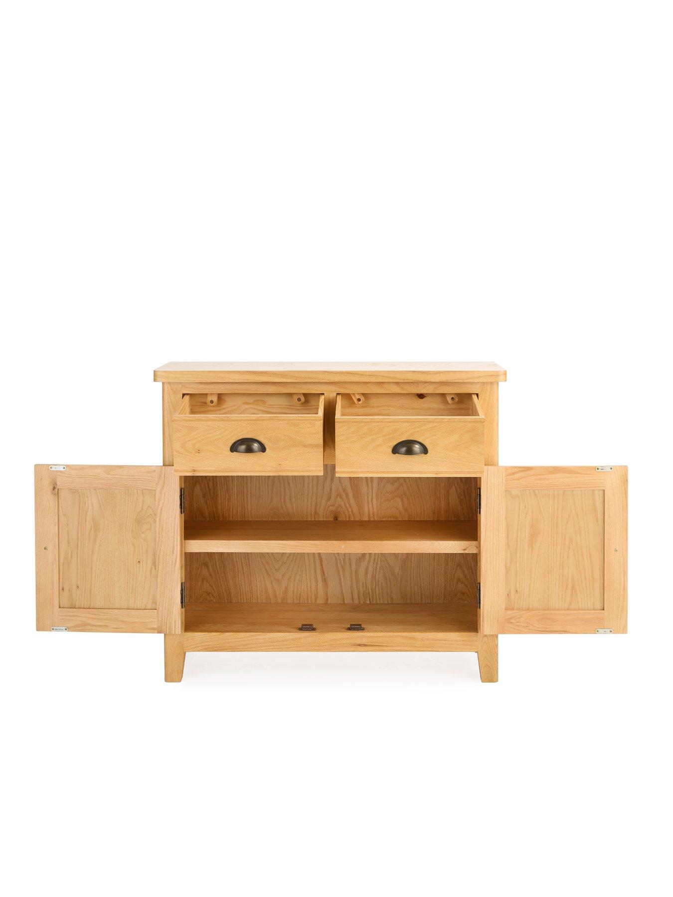 Image 4 of 7 of The Very Collection Ashwin Ready Assembled 2 Door, 2 Drawer Medium Sideboard&nbsp;- contains Solid Wood