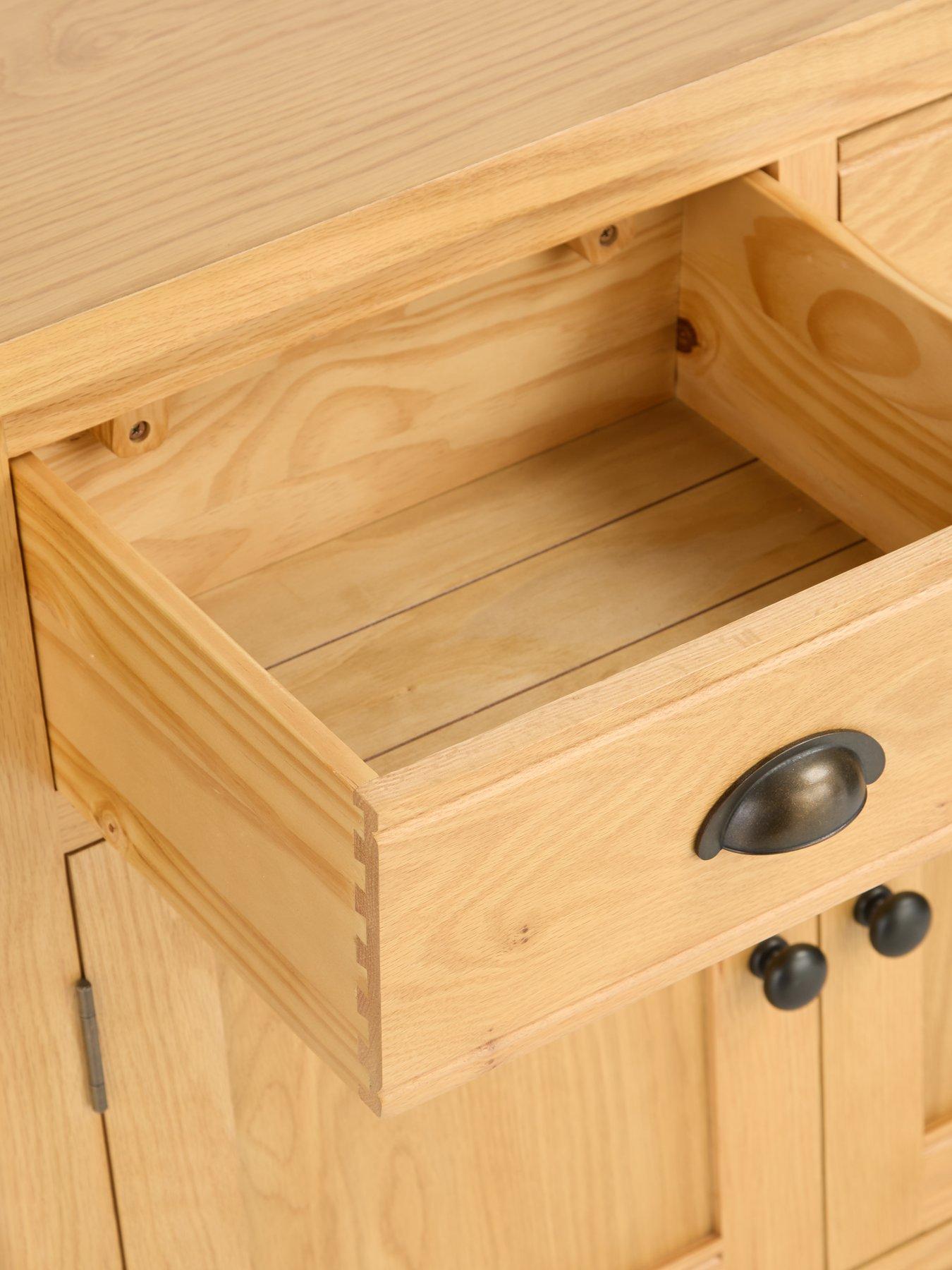 Image 7 of 7 of The Very Collection Ashwin Ready Assembled 2 Door, 2 Drawer Medium Sideboard&nbsp;- contains Solid Wood