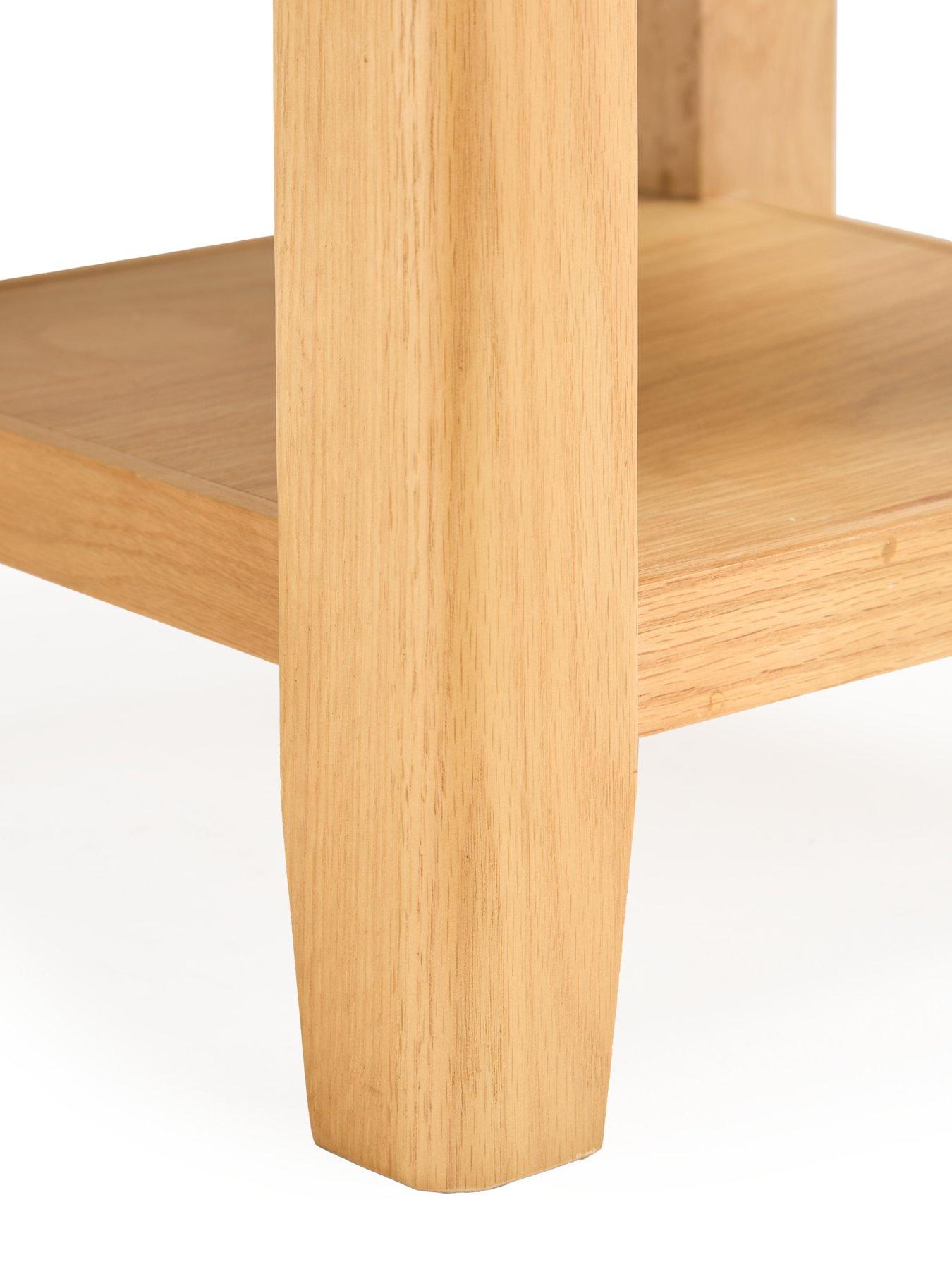 Image 5 of 7 of The Very Collection Ashwin Ready Assembled 1 Drawer Lamp Table&nbsp;- contains Solid Wood