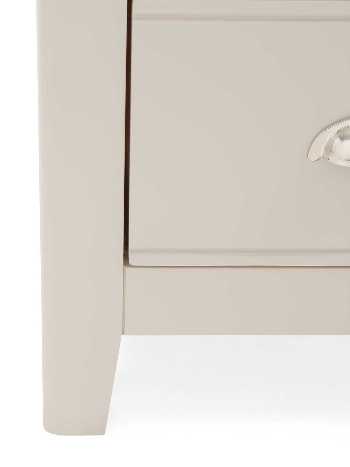 Image 5 of 7 of The Very Collection Malone Ready Assembled&nbsp;3 Drawer Bedside Chest&nbsp;- contains Solid Wood