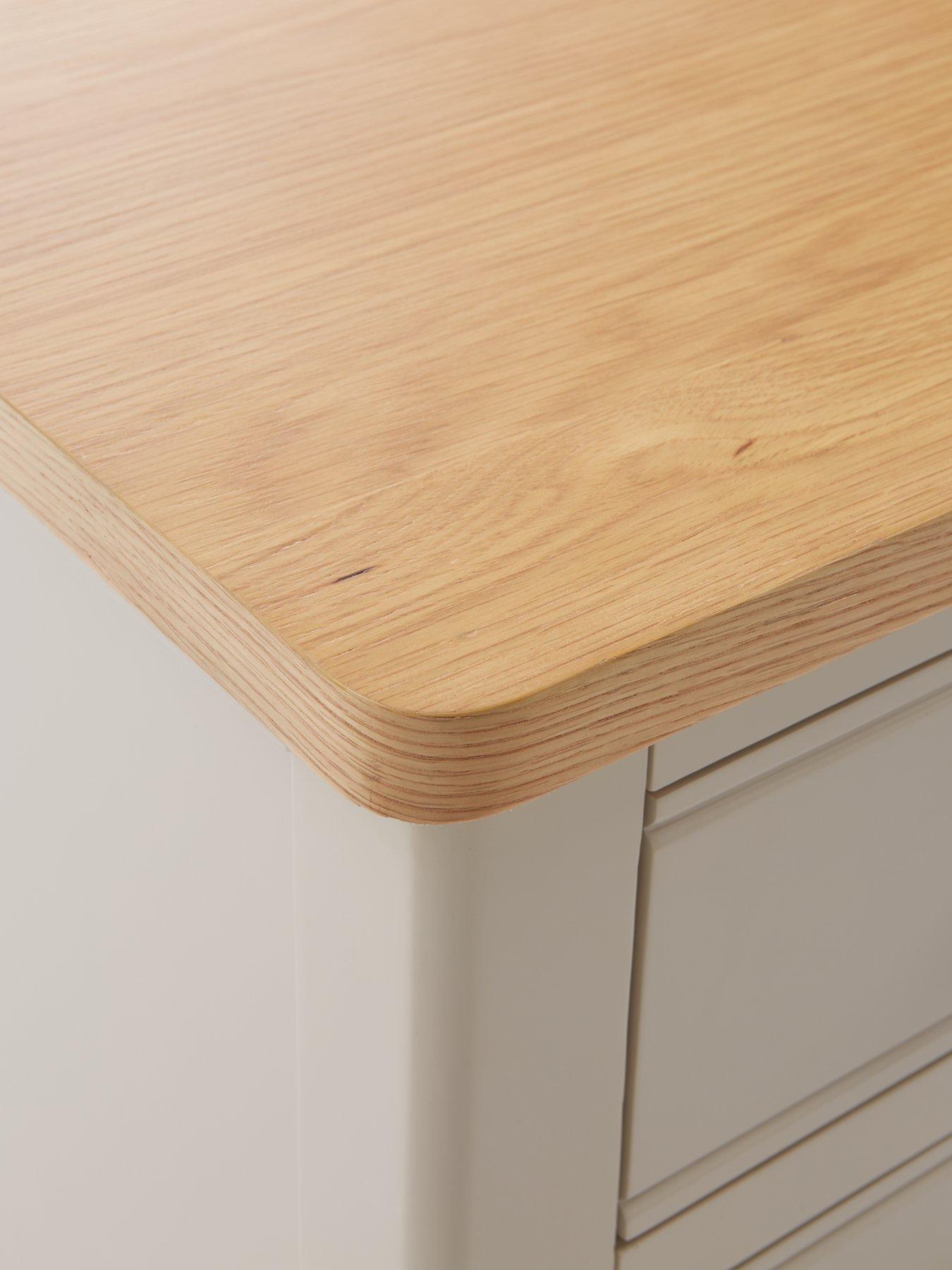 Image 7 of 7 of The Very Collection Malone Ready Assembled&nbsp;3 Drawer Bedside Chest&nbsp;- contains Solid Wood