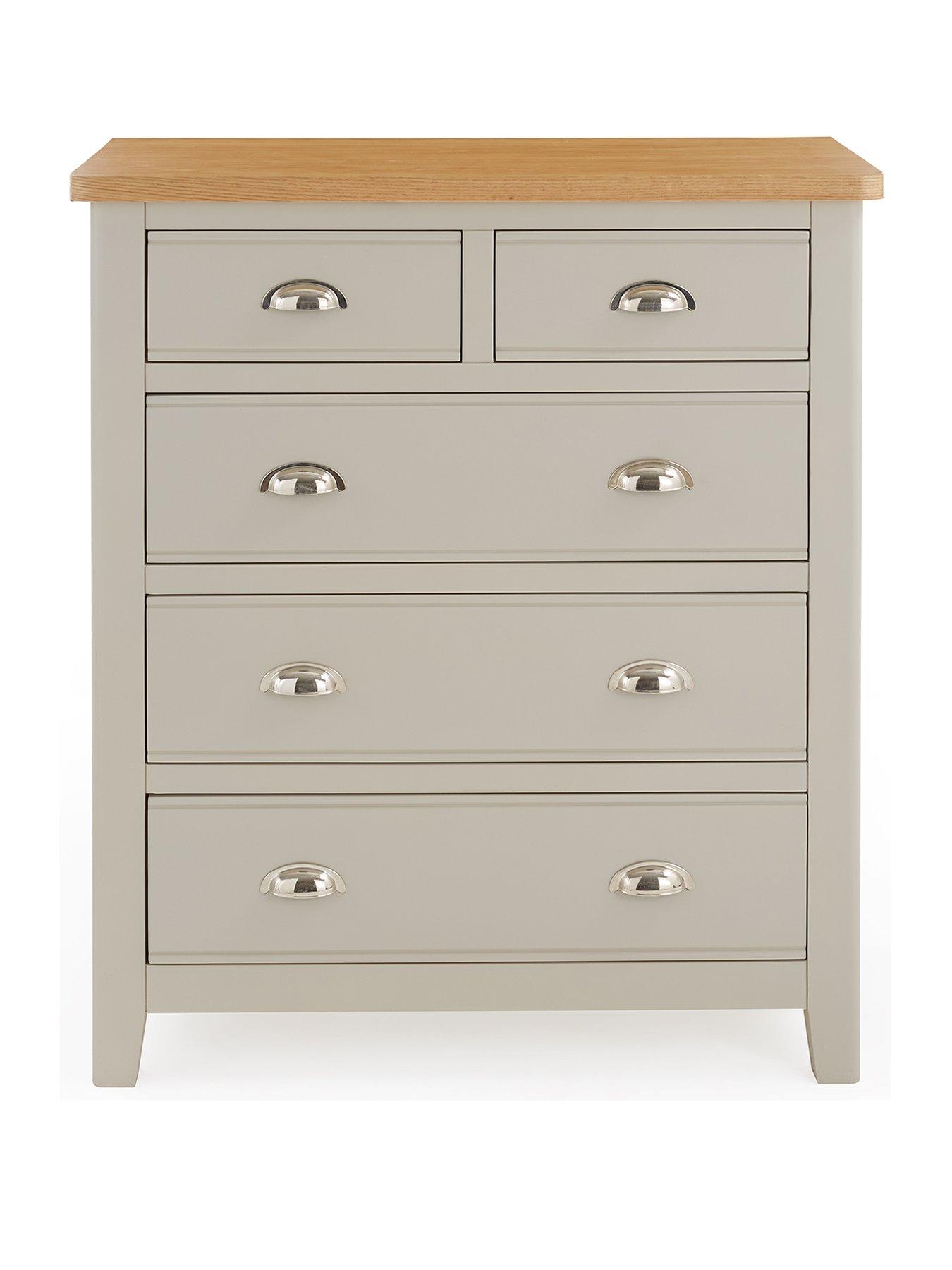 Image 2 of 7 of Very Home Malone&nbsp;Ready Assembled 2 + 3 Drawer Chest&nbsp;- contains Solid Wood