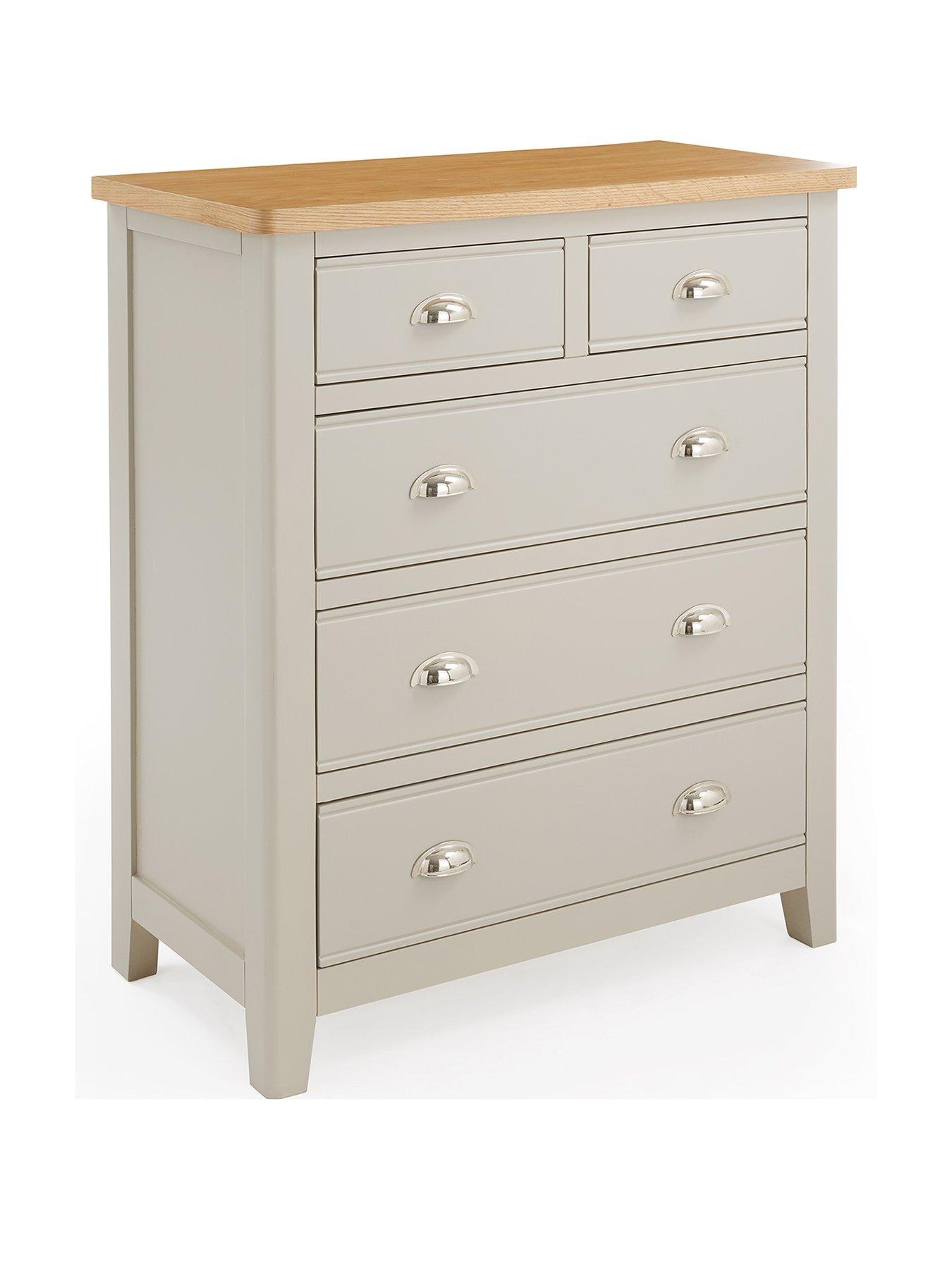 Image 3 of 7 of Very Home Malone&nbsp;Ready Assembled 2 + 3 Drawer Chest&nbsp;- contains Solid Wood