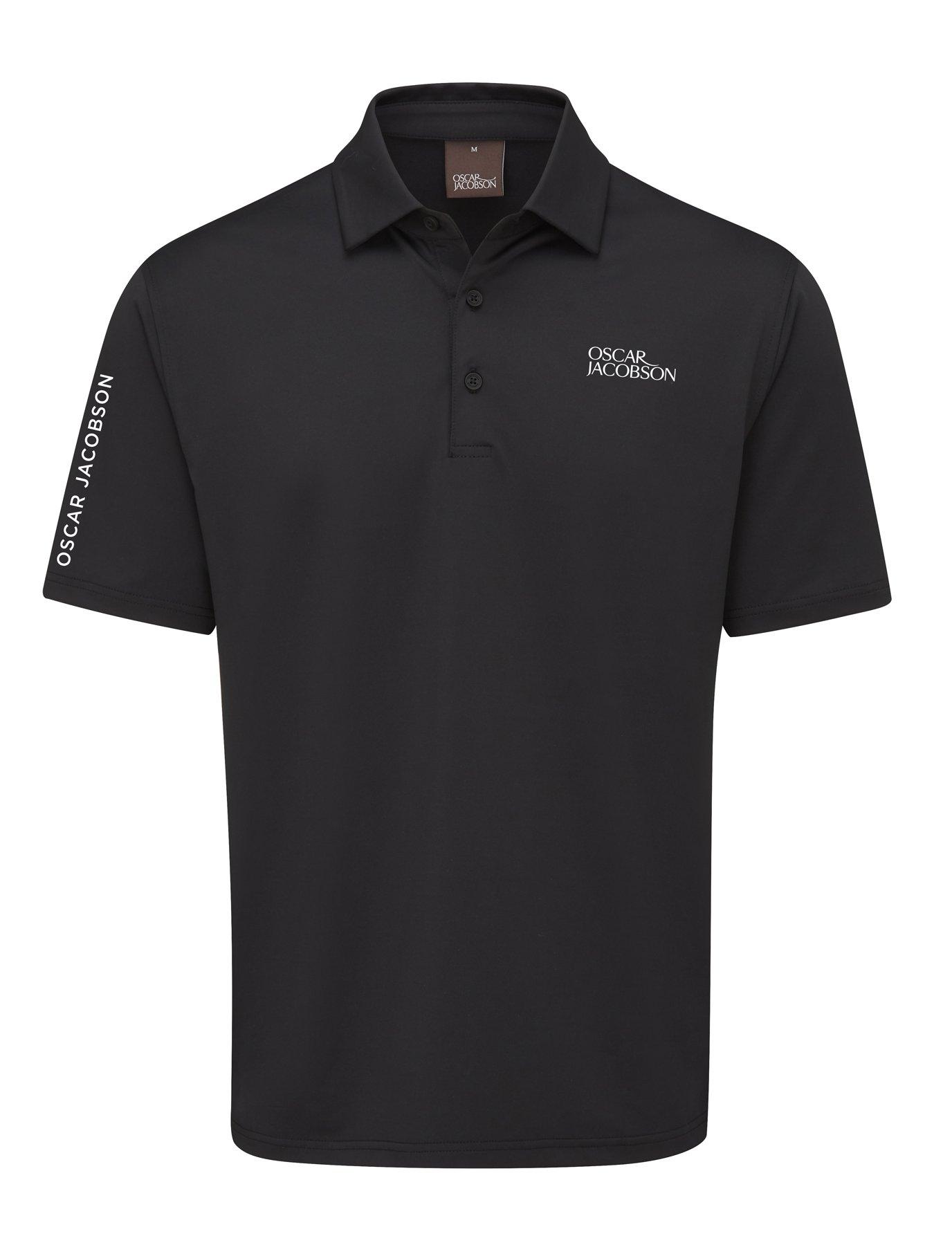 Image 1 of 2 of Oscar Jacobson Mens Bullock Tour Polo -black