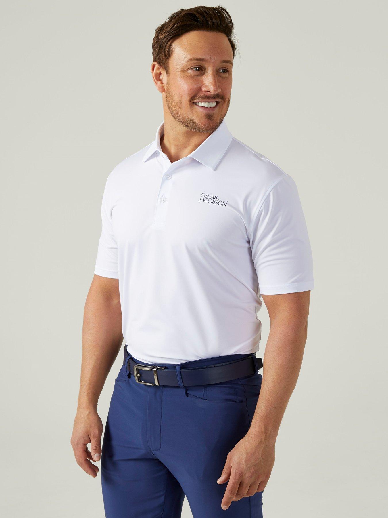 Image 3 of 5 of Oscar Jacobson Mens Bullock Tour Polo White