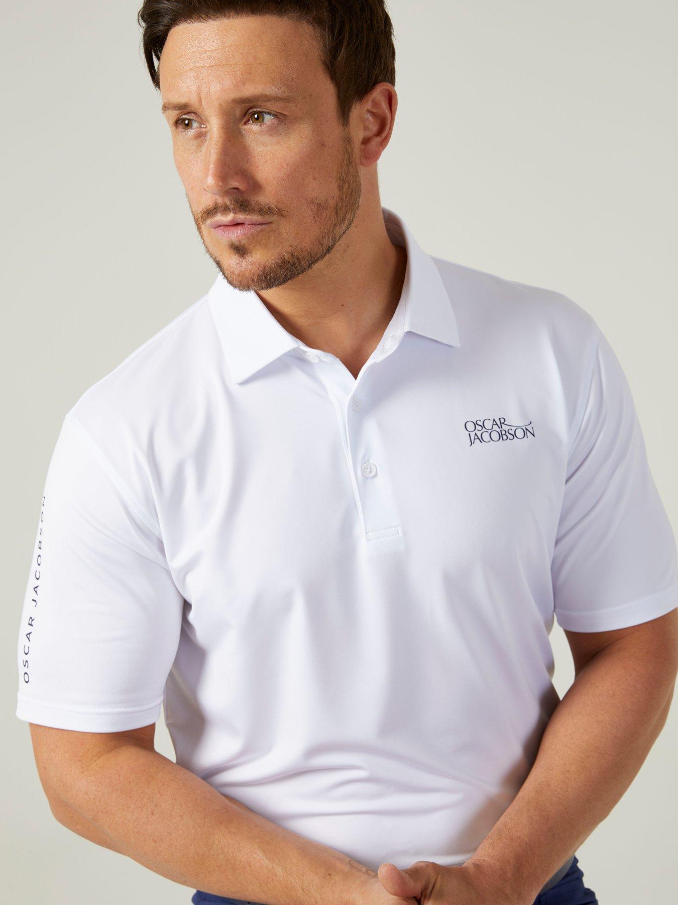 Image 5 of 5 of Oscar Jacobson Mens Bullock Tour Polo White