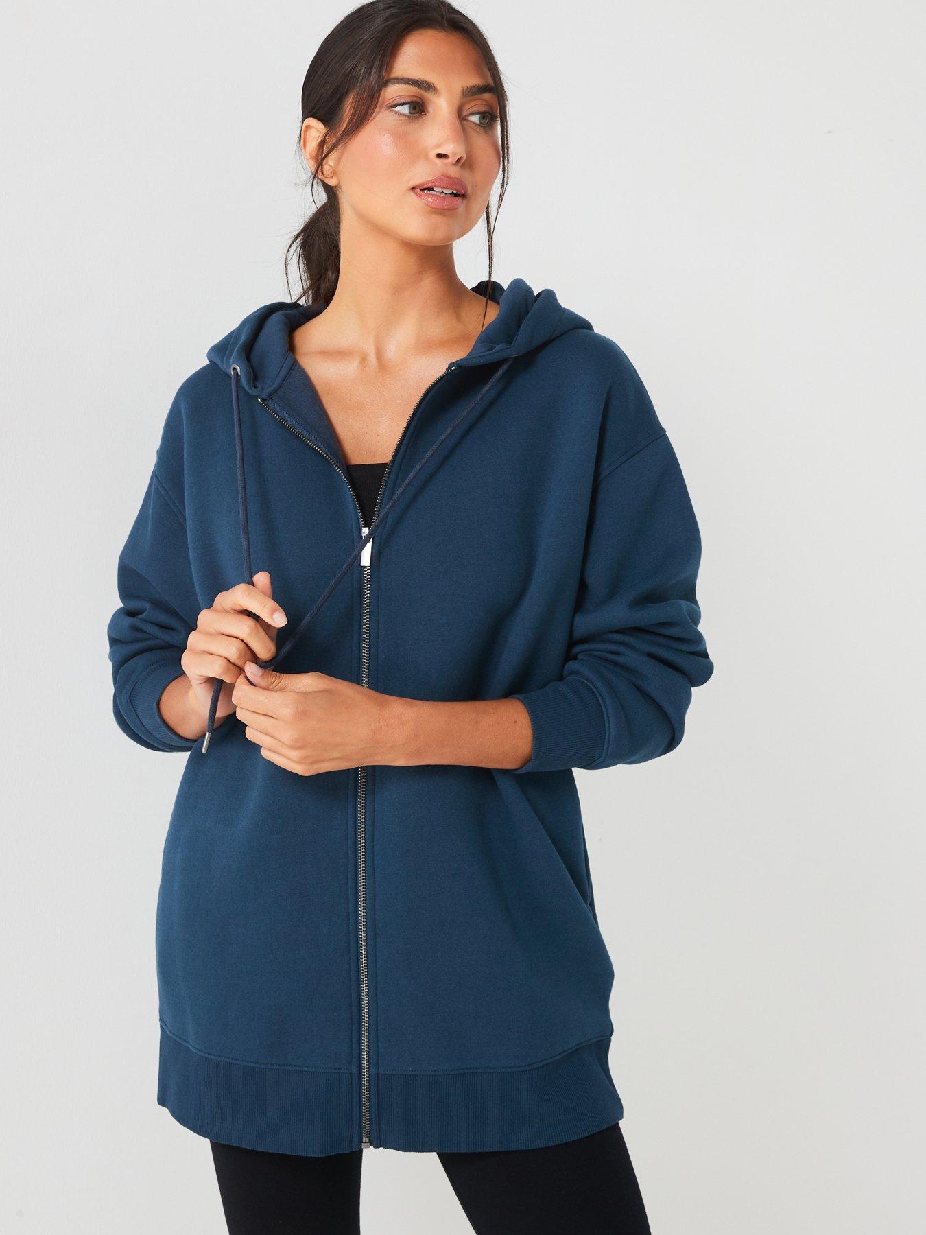 undefined The Essential Zip Through Hoodie - Navy