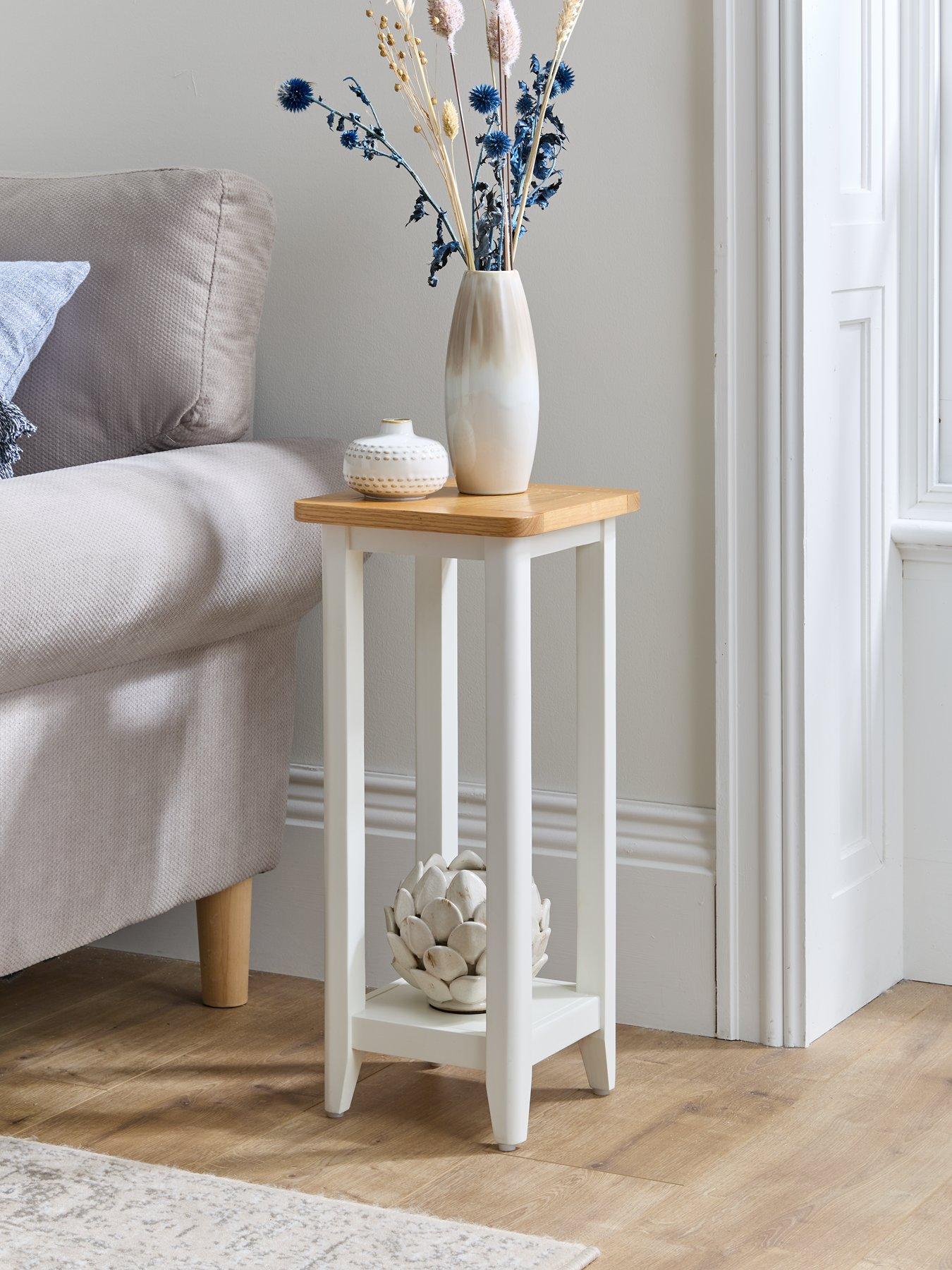 Product photograph of Very Home Harbour Ready Assembled Side Table - White Oak from very.co.uk