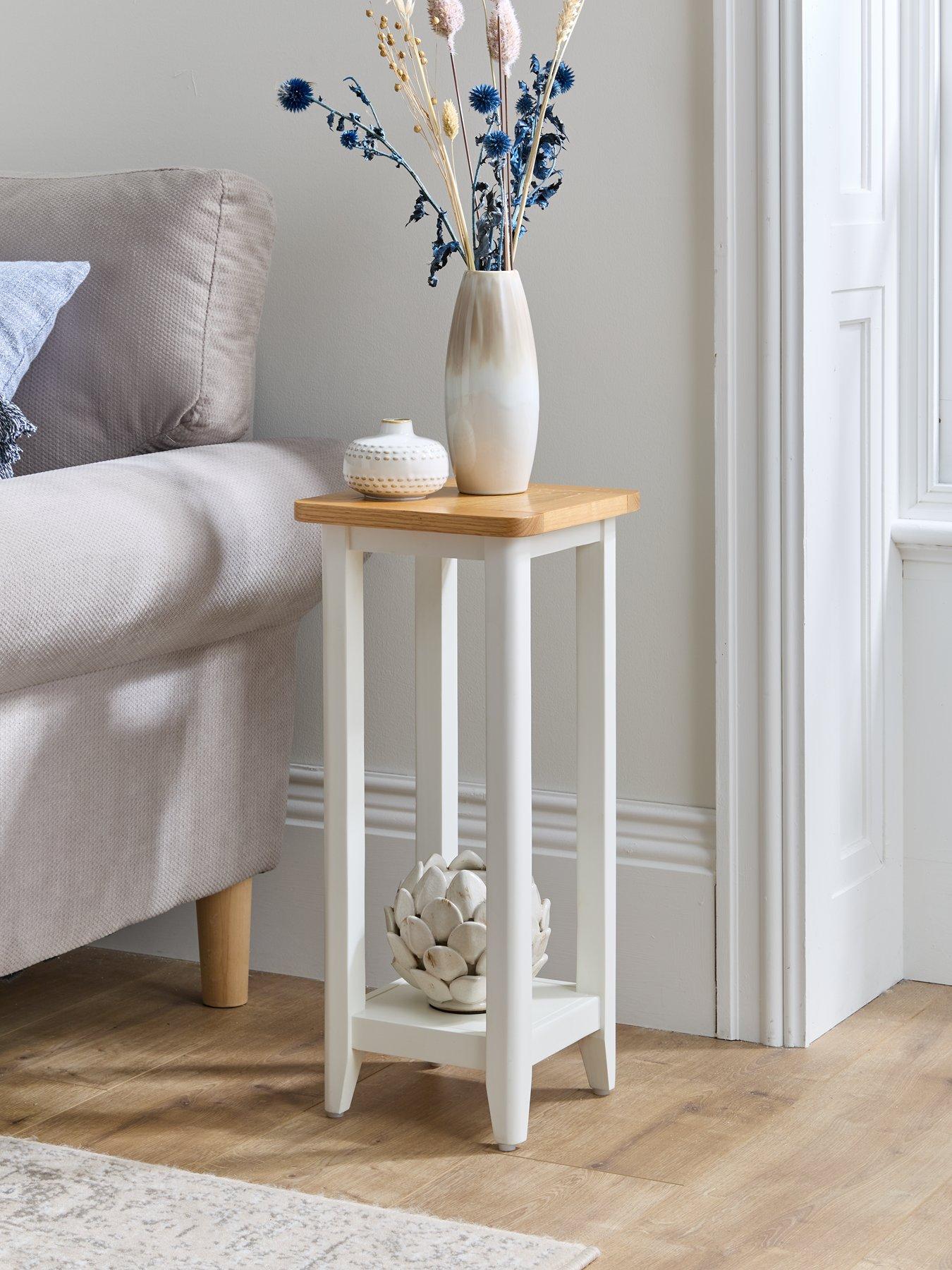 Very Home Harbour Ready Assembled Side Table - White/Oak