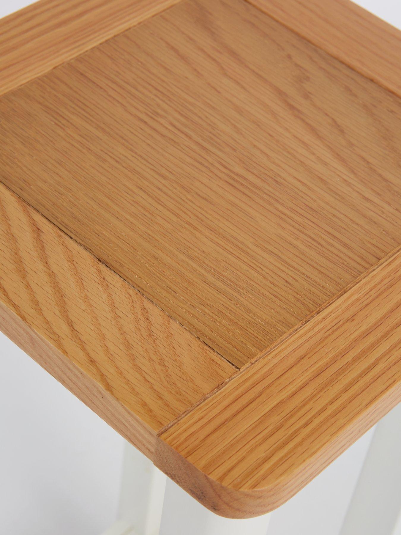 Image 4 of 6 of Very Home Harbour Ready Assembled Side Table - White/Oak