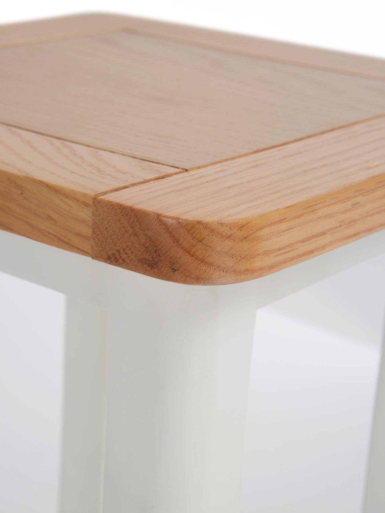 Image 6 of 6 of Very Home Harbour Ready Assembled Side Table - White/Oak