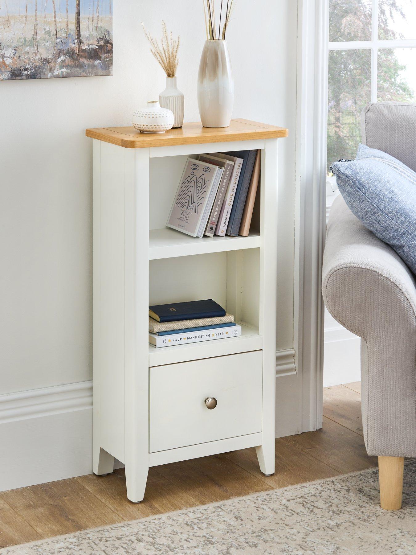 Product photograph of Very Home Harbour Ready Assembled 1 Drawer Bookcase from very.co.uk