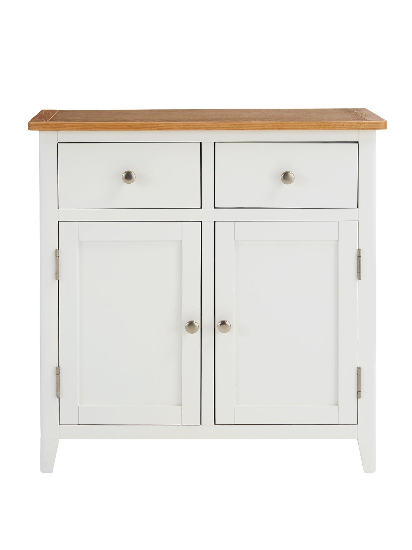 Image 2 of 7 of Very Home Harbour Ready Assembled Sideboard 2 Door,&nbsp;2 Drawer - White/Oak